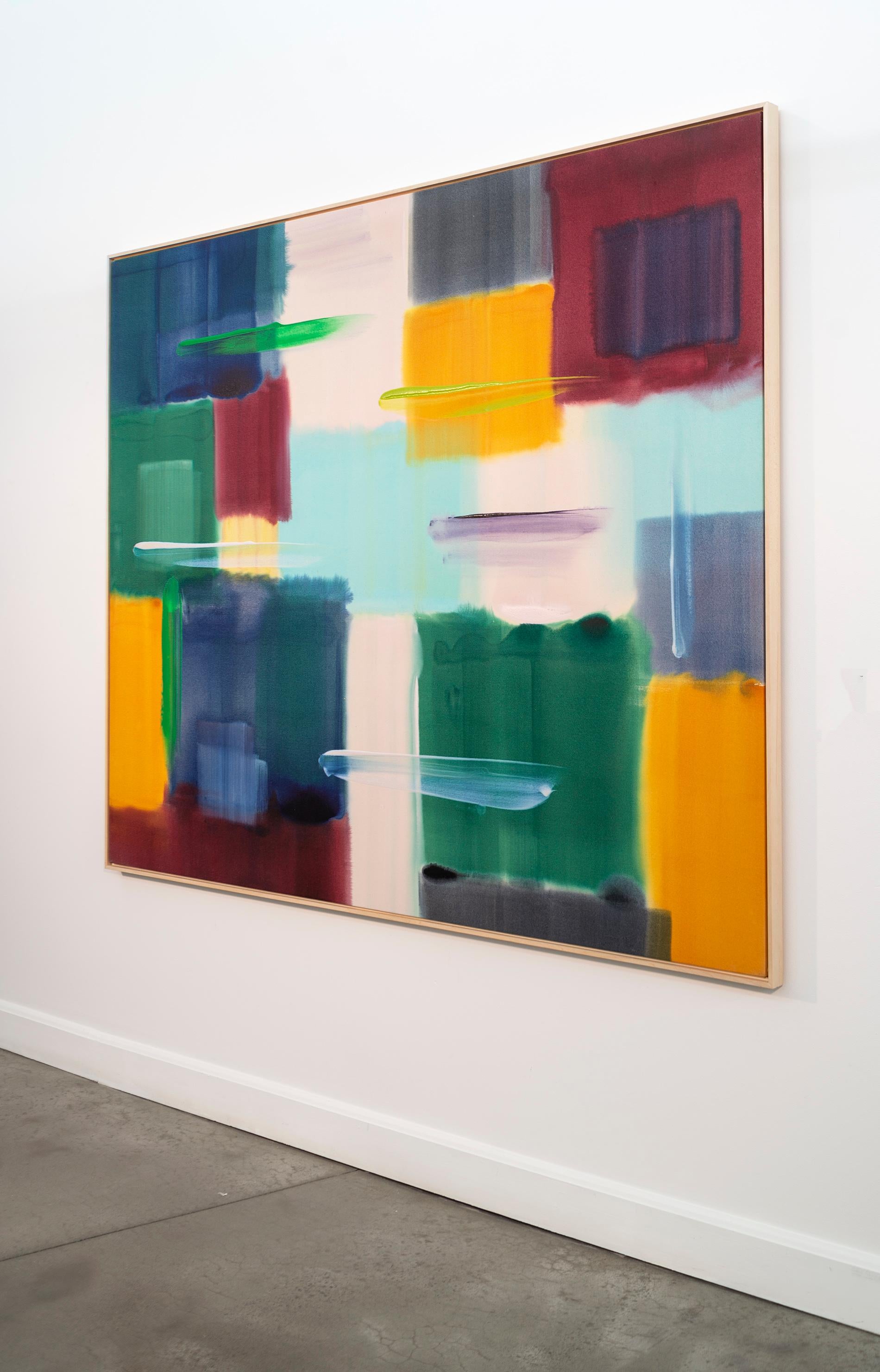 Good Run - moderno, contemporaneo, astratto, acrilico su tela - Painting Astratto di Milly Ristvedt