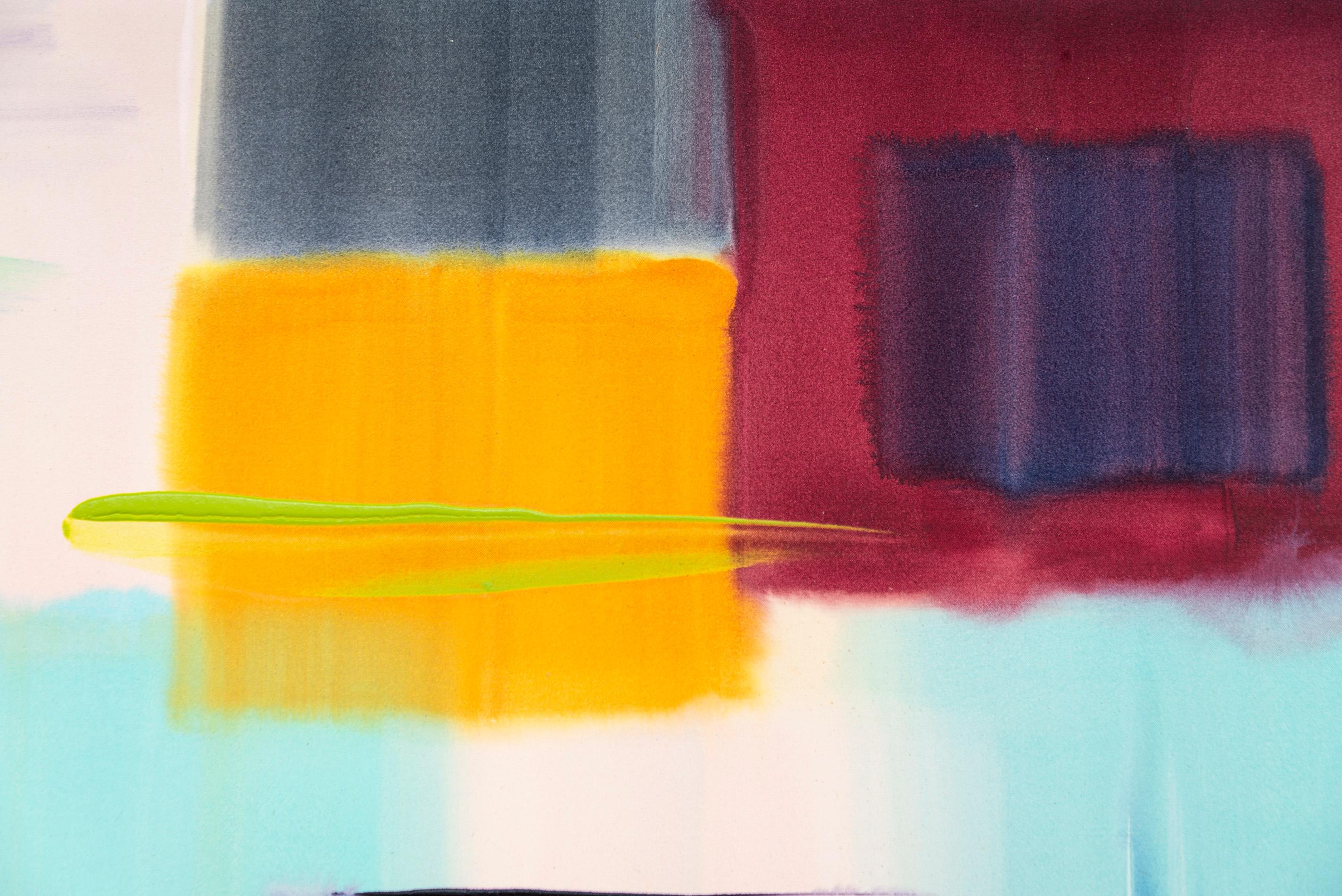 Good Run - moderno, contemporaneo, astratto, acrilico su tela in vendita 1
