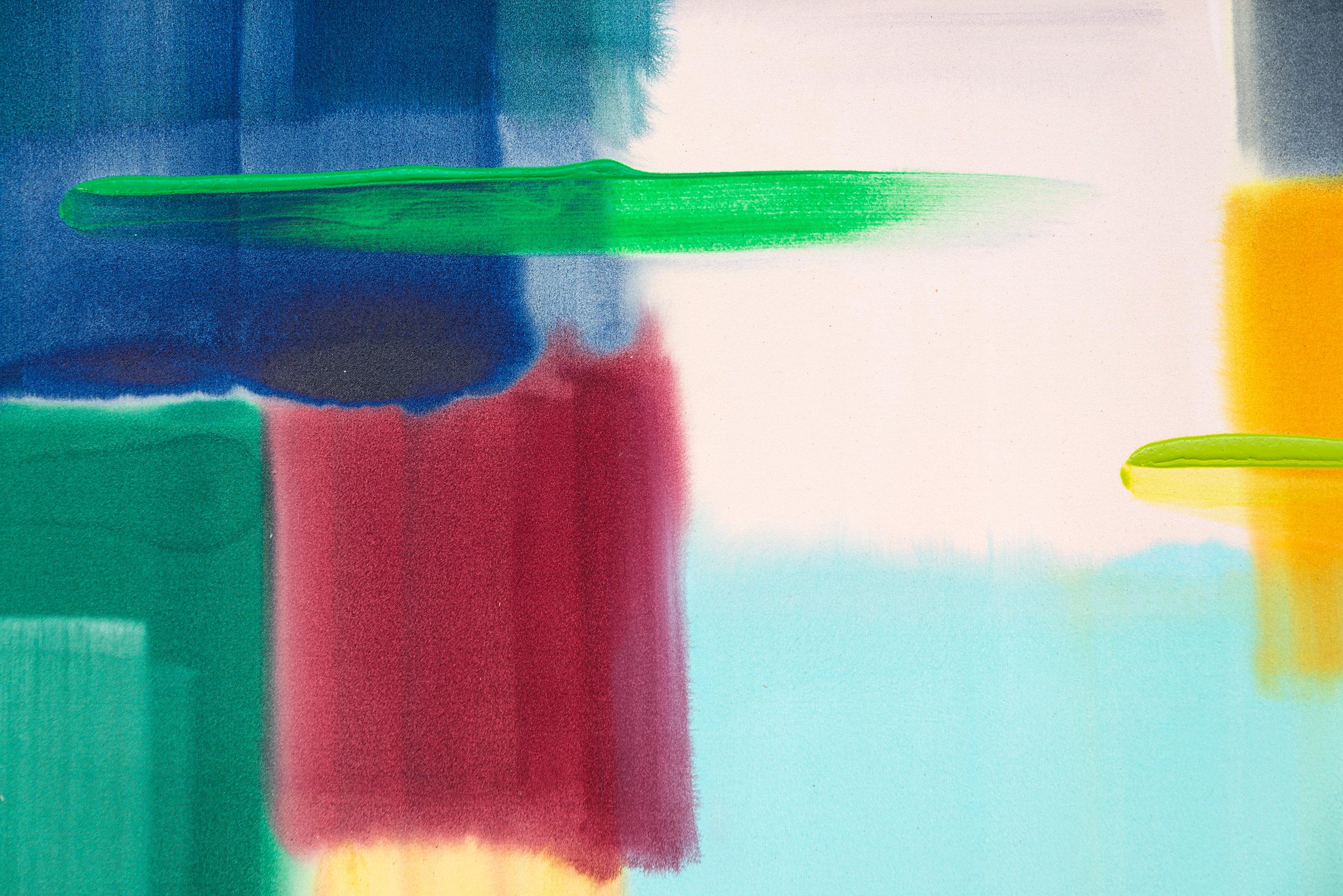 Good Run - moderno, contemporaneo, astratto, acrilico su tela in vendita 2