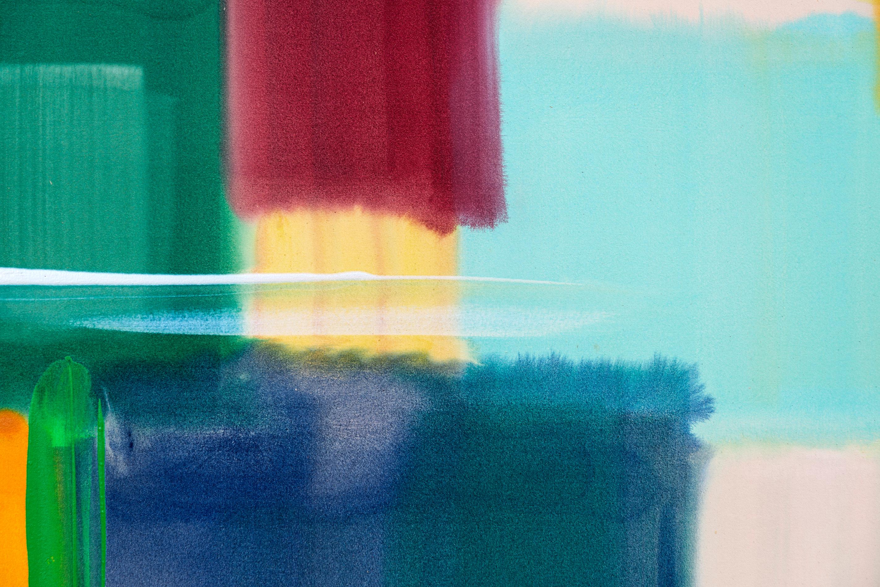 Good Run - moderno, contemporaneo, astratto, acrilico su tela in vendita 3