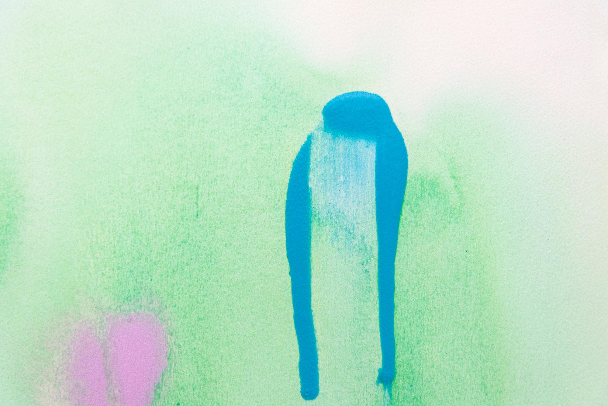 In Spite Of - contemporaneo, minimalista, astratto, acrilico su carta in vendita 7