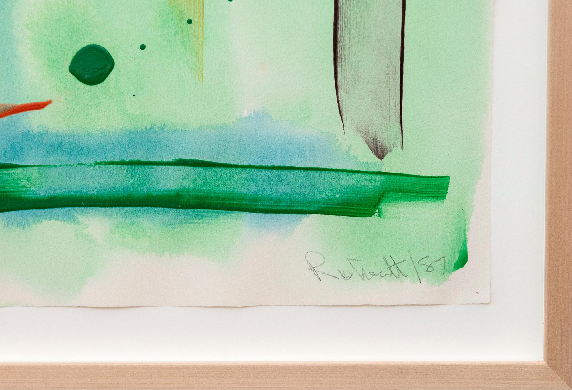 In Spite Of - contemporaneo, minimalista, astratto, acrilico su carta in vendita 3