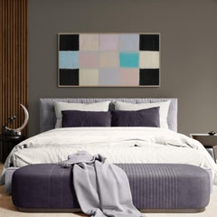 Indivisible - pink, purple, blue, abstract, contemporary, acrylic on canvas