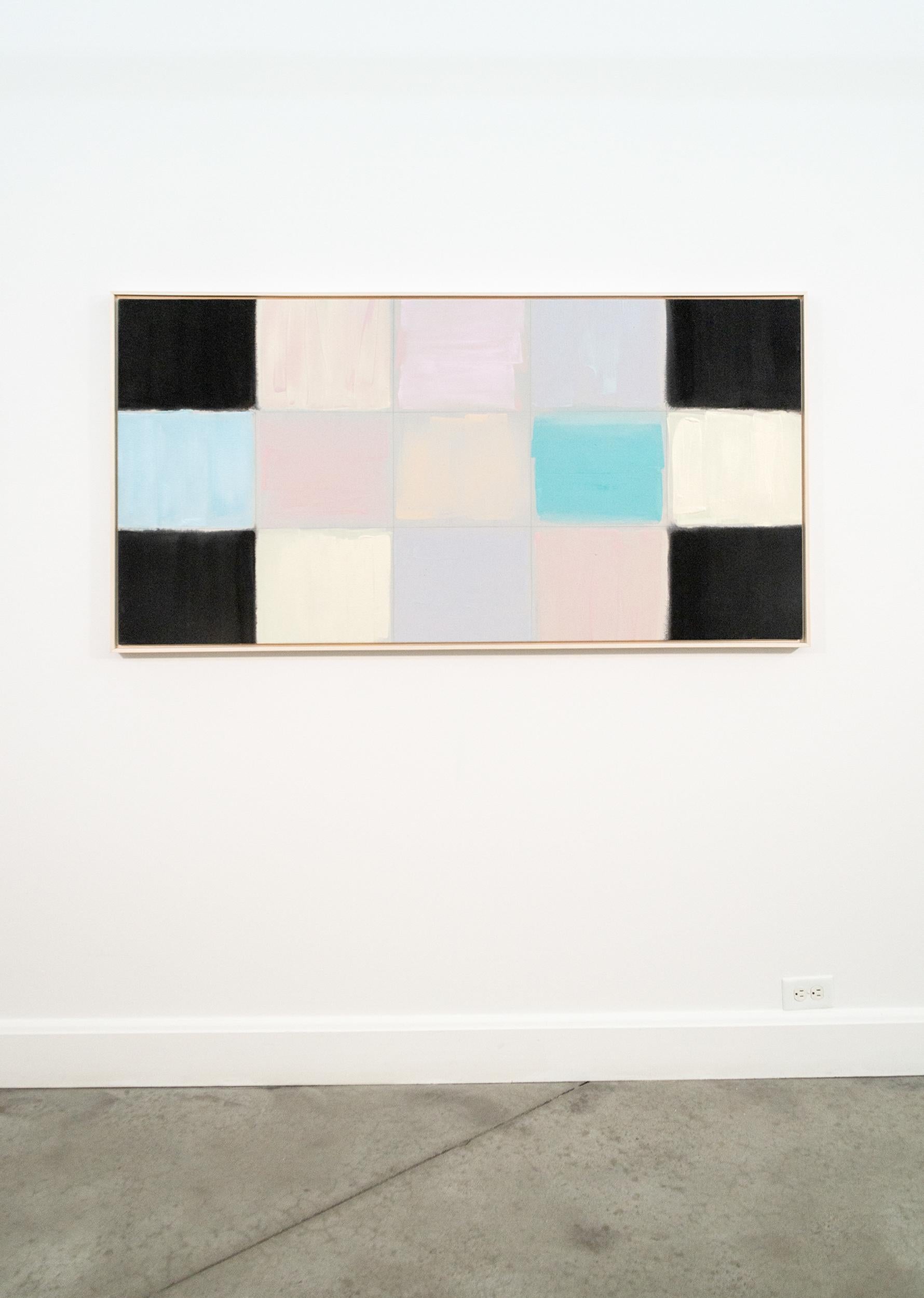 Indivisible - rosa, viola, blu, astratto, contemporaneo, acrilico su tela in vendita 3