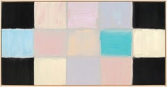 Indivisible - pink, purple, blue, abstract, contemporary, acrylic on canvas