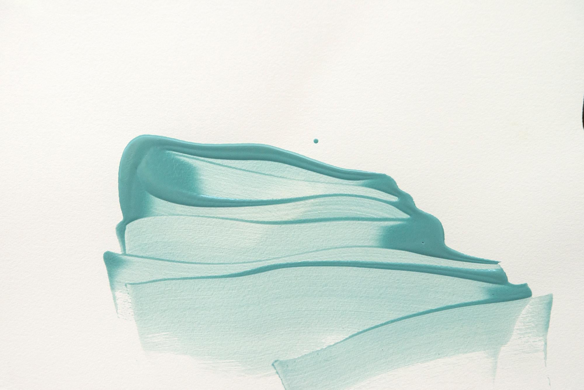 Japan - zeitgenössisch, minimalistisch, abstrakt, Acryl auf Papier im Angebot 4