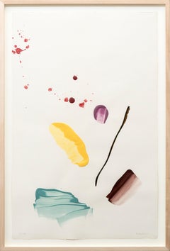 Japan - zeitgenössisch, minimalistisch, abstrakt, Acryl auf Papier