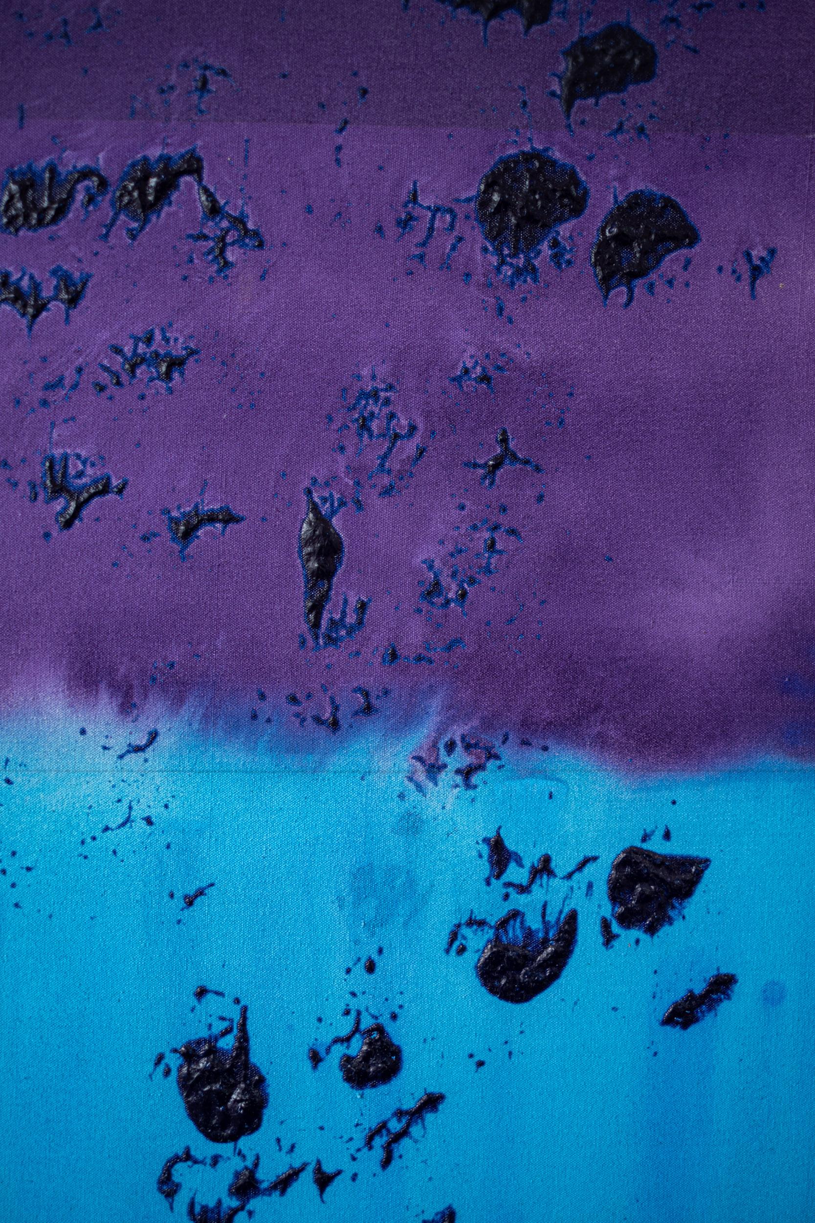 July Grid - moderne, contemporain, abstrait, acrylique sur toile en vente 2