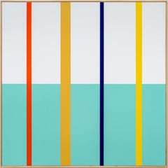 Landscape #2 (Air and Water) - bright, colourful, abstract acrylic on canvas