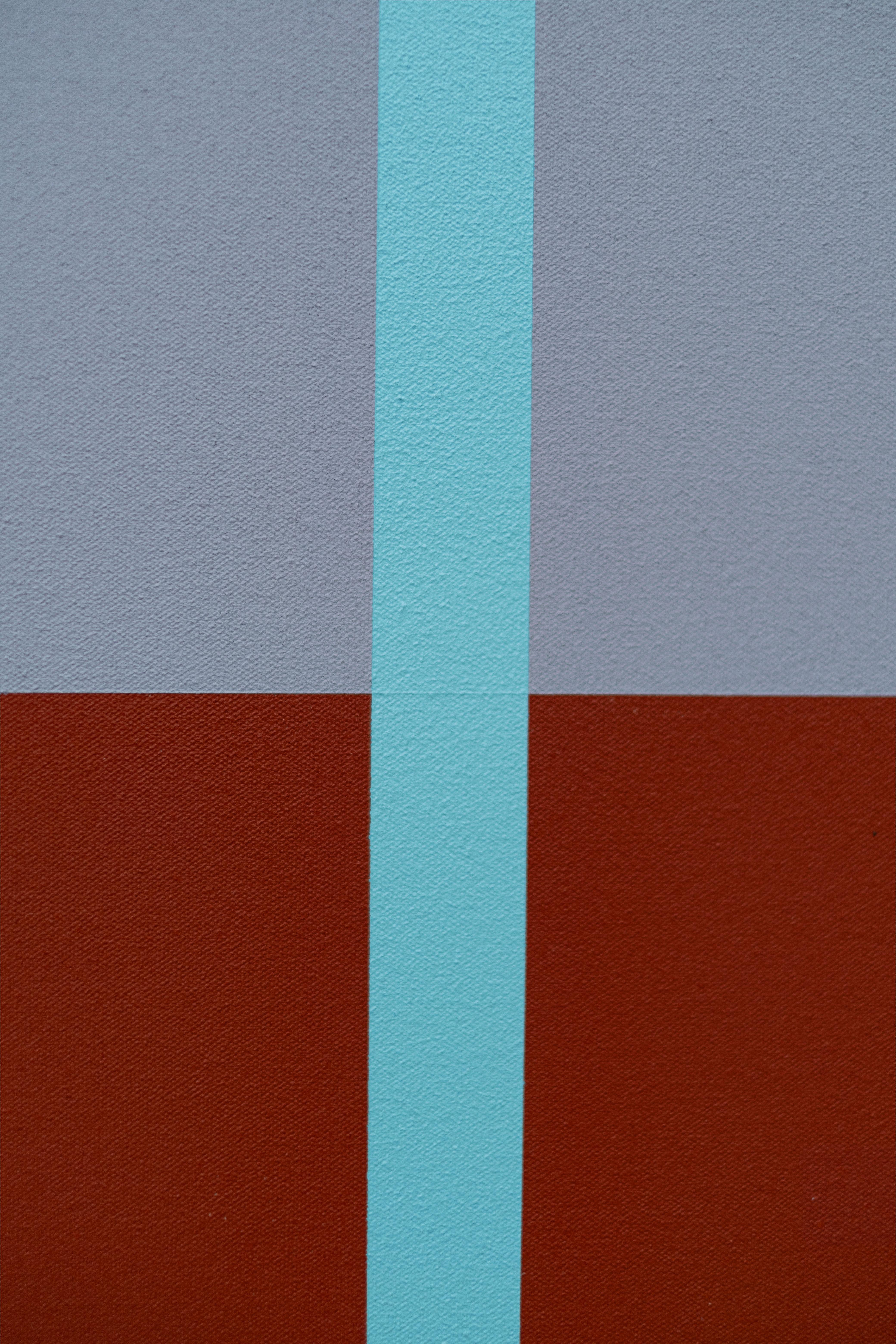 Landscape #3 (earth + cloud) - modern, contemporary, abstract, acrylic on canvas For Sale 7