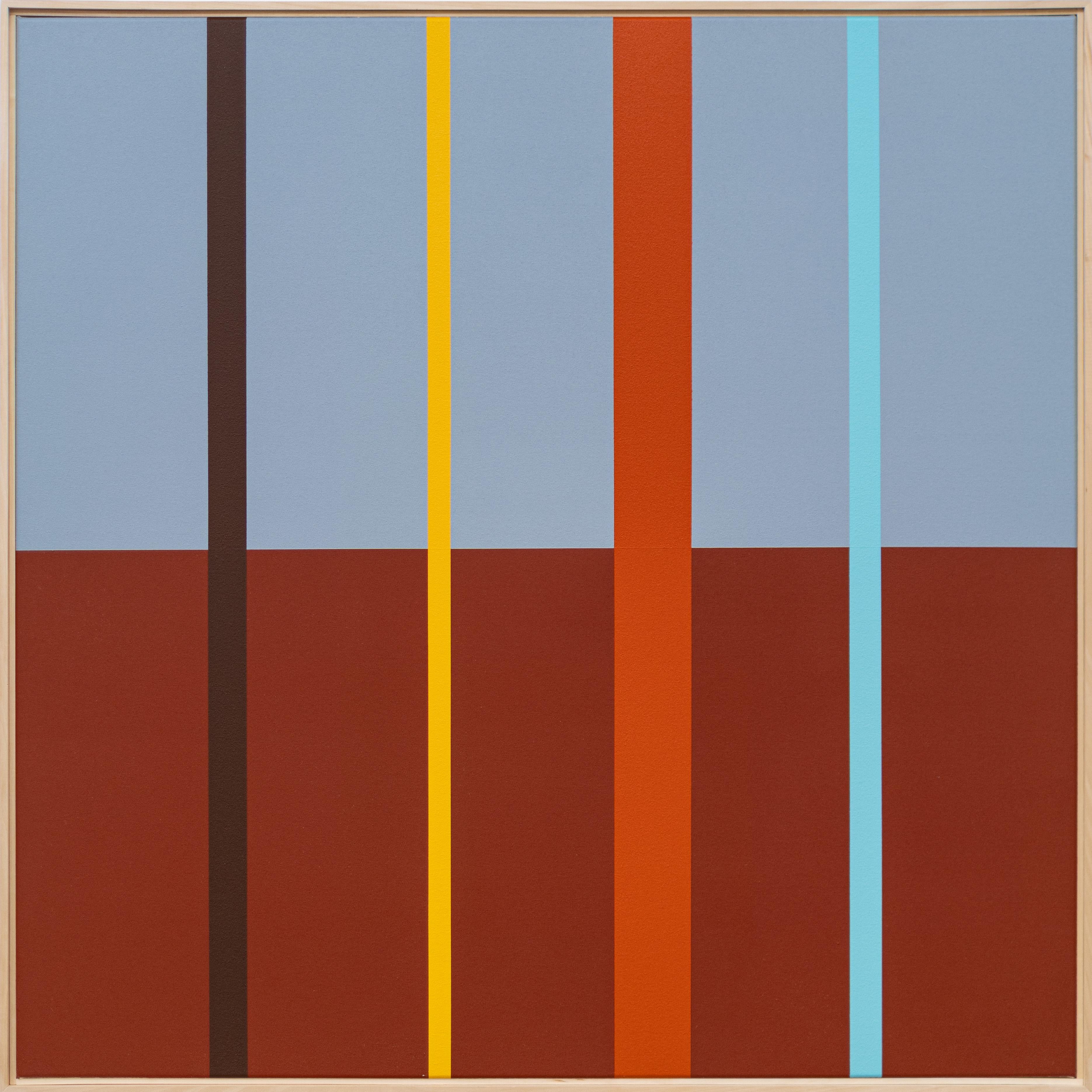 Landscape #3 (earth + cloud) - modern, contemporary, abstract, acrylic on canvas - Painting by Milly Ristvedt
