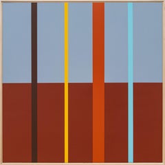 Landschaft #3 (Erde + Wolken) - modern, zeitgenössisch, abstrakt, Acryl auf Leinwand