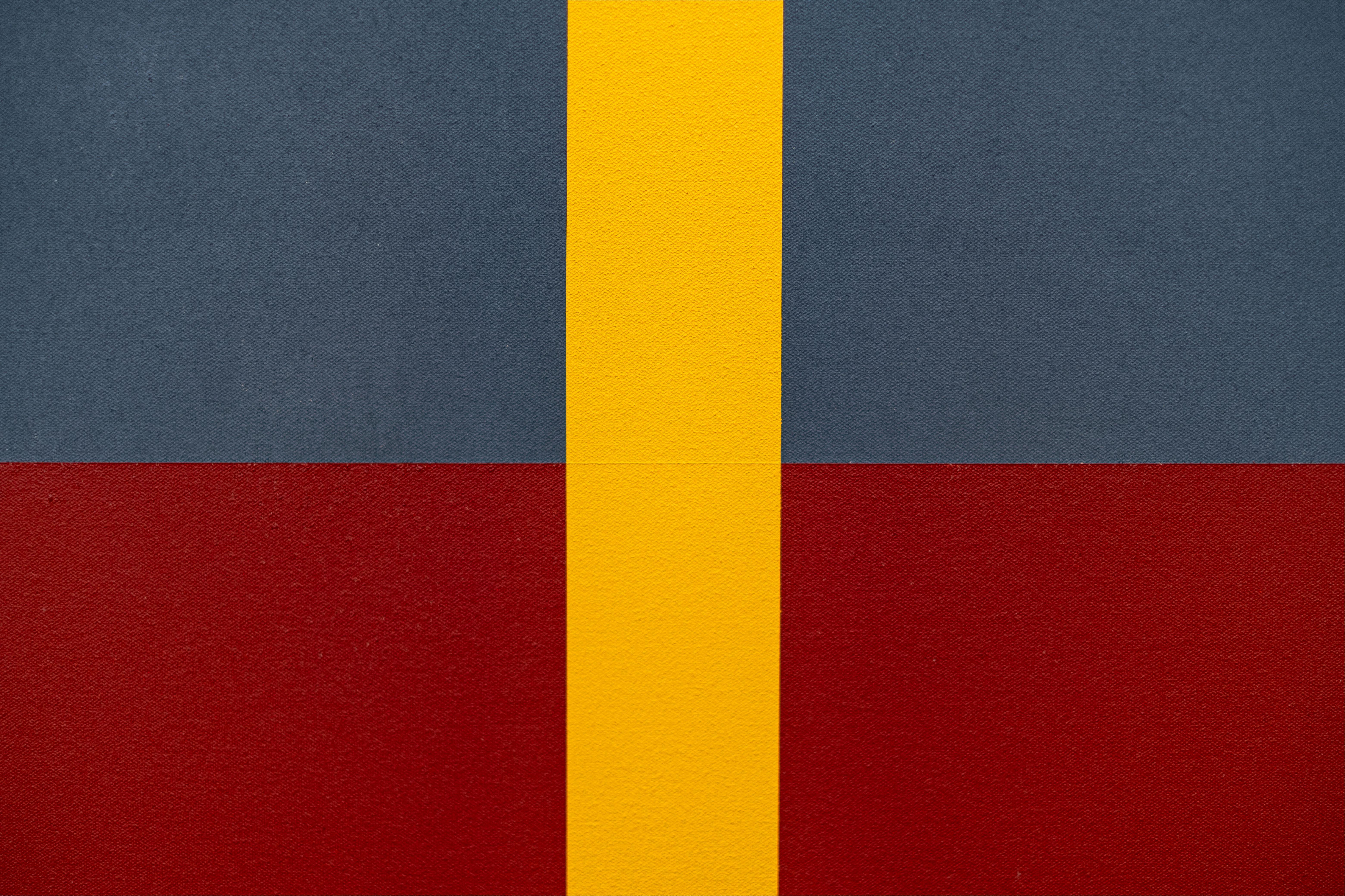 Landschaft #4 (Sturm) - modern, zeitgenössisch, abstrakt, Acryl auf Leinwand im Angebot 5