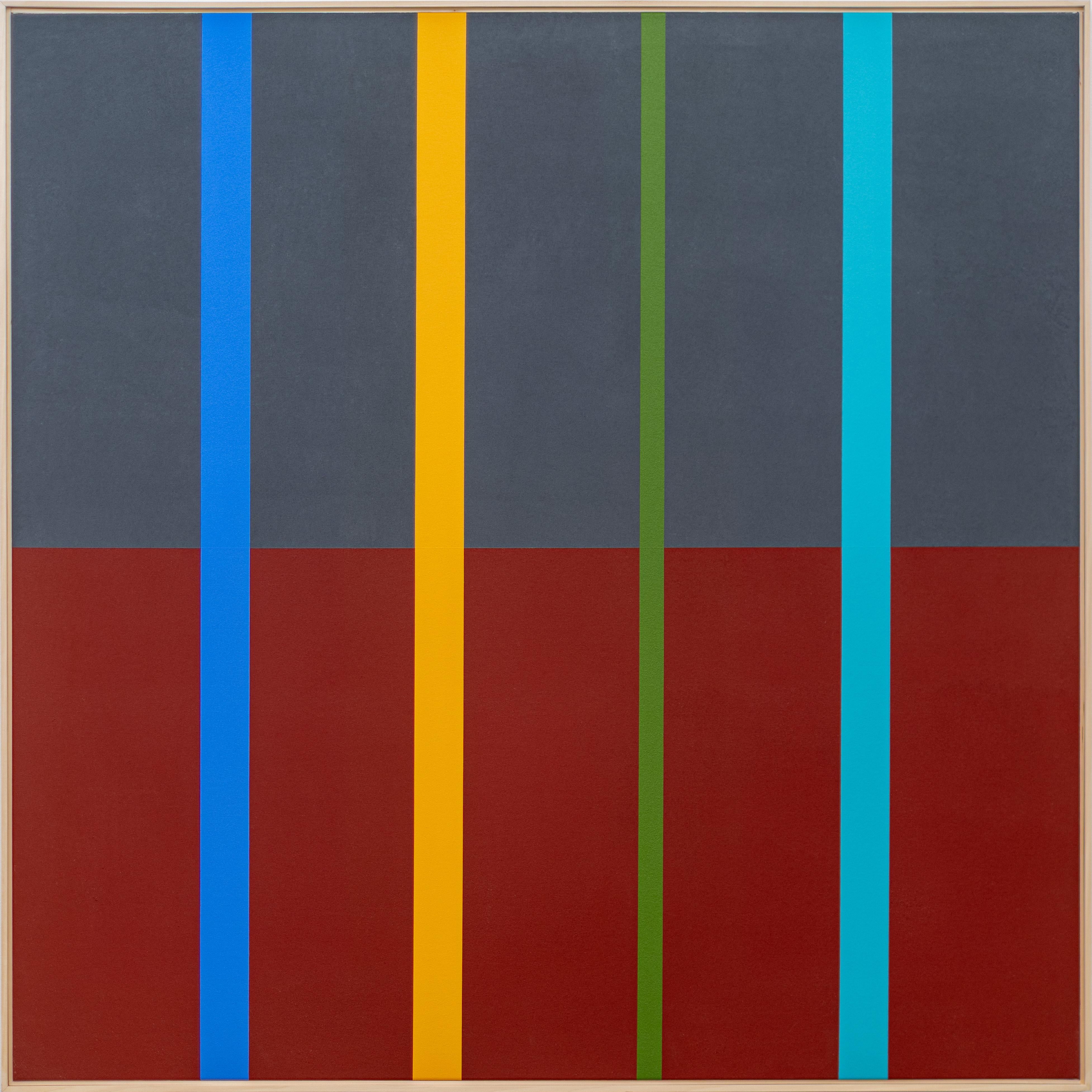 Landschaft #4 (Sturm) - modern, zeitgenössisch, abstrakt, Acryl auf Leinwand