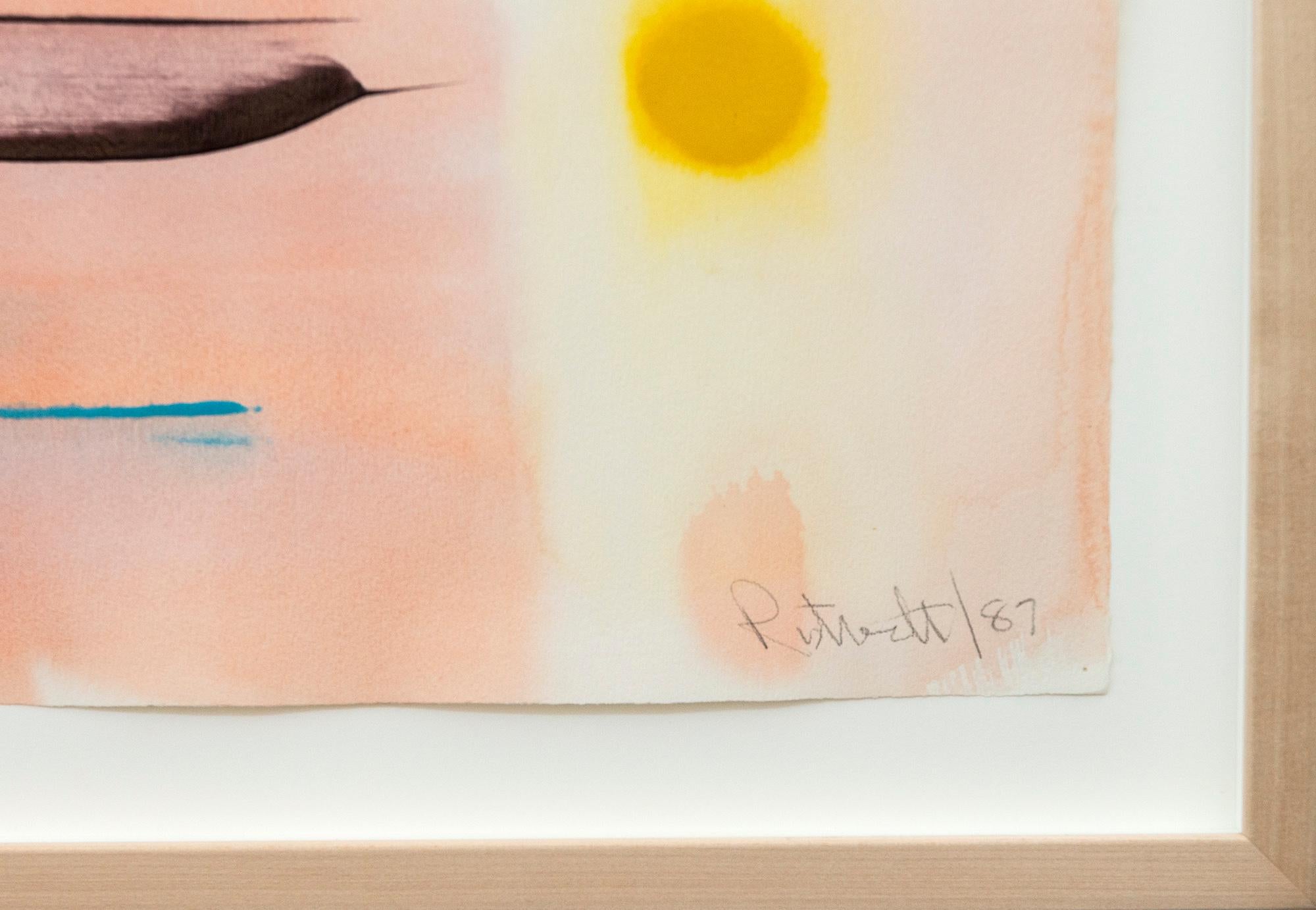May #2 - contemporary, minimalist, abstract, acrylic on archival paper For Sale 2