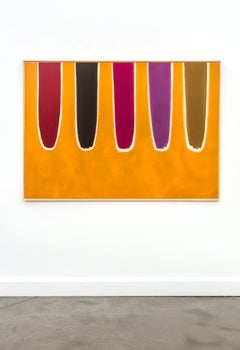 Melba - Abstract Painting, Acrylic on Canvas, 1970s, New, 42x60 in