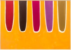 Melba - Abstract Painting, Acrylic on Canvas, 1970s, New, 42x60 in