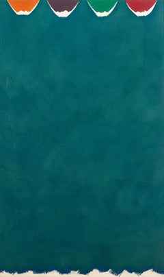 Monet Plane - large, green, modernist, minimalist, abstract, acrylic on canvas