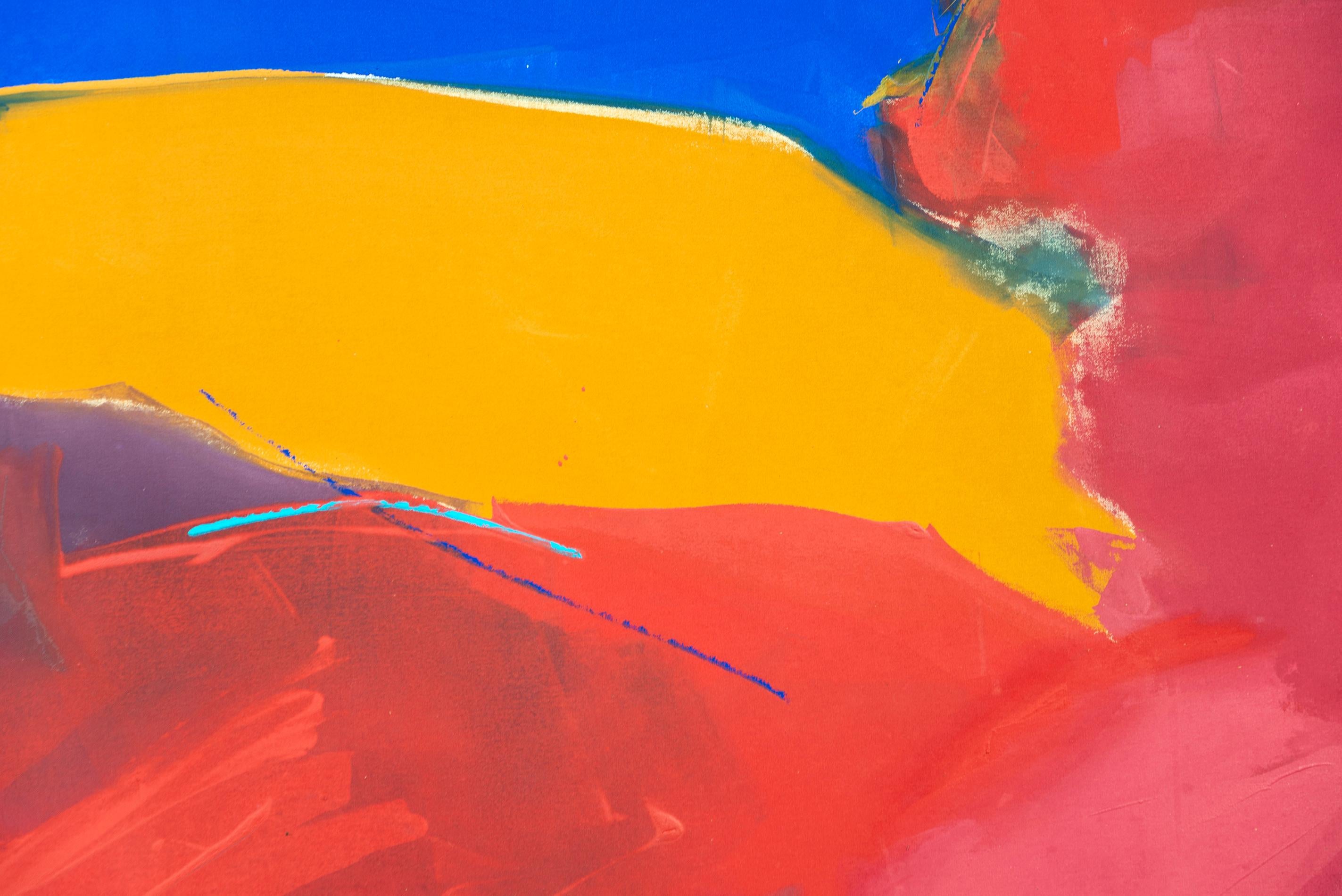 Nuvu Blue - moderno, contemporáneo, abstracto gestual, acrílico sobre lienzo en venta 1