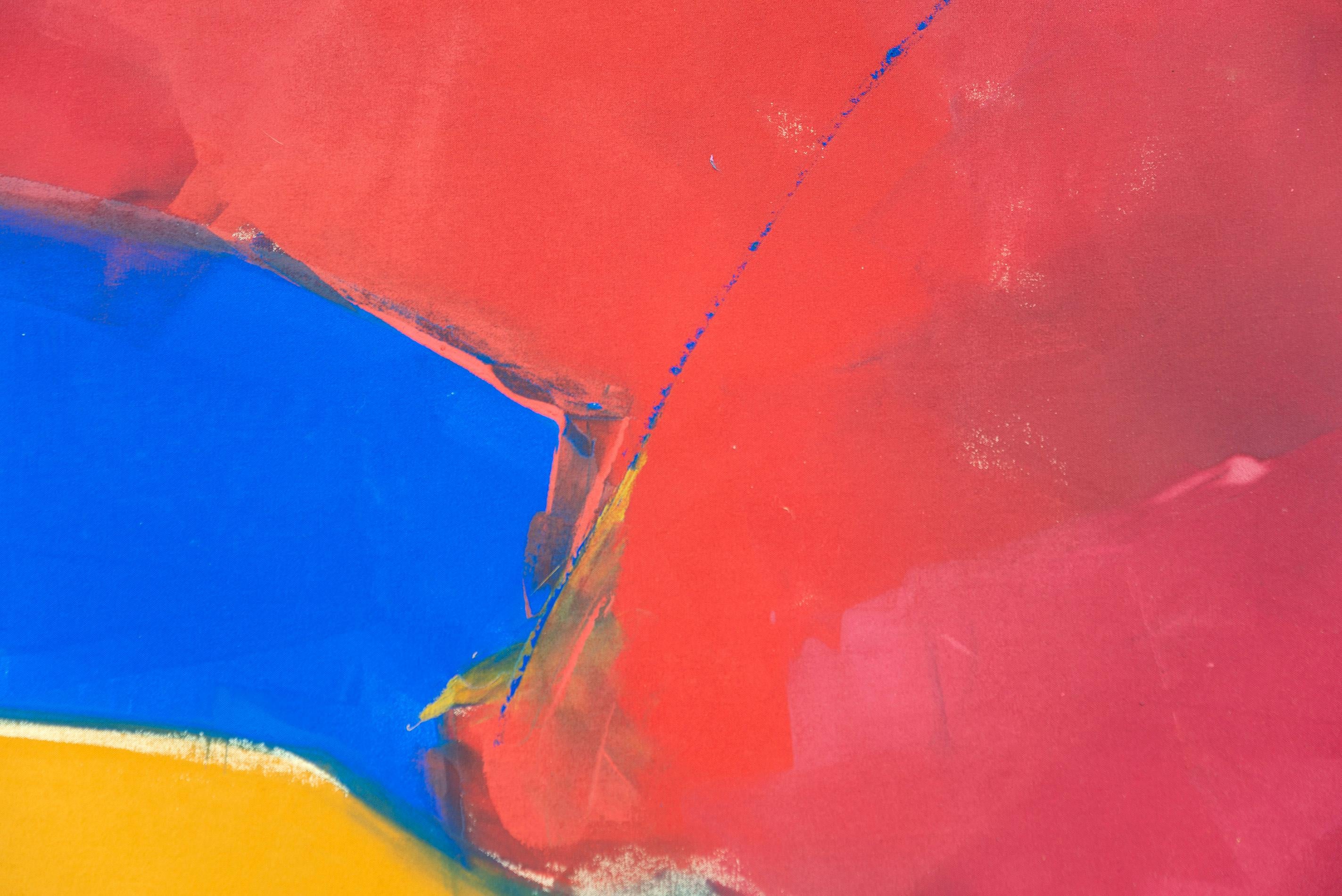 Nuvu Blue - moderno, contemporáneo, abstracto gestual, acrílico sobre lienzo en venta 2