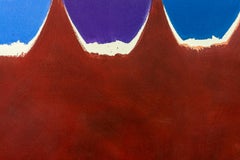 P.E.I. Red - Abstract Painting, Acrylic on Canvas, Circa 1970s
