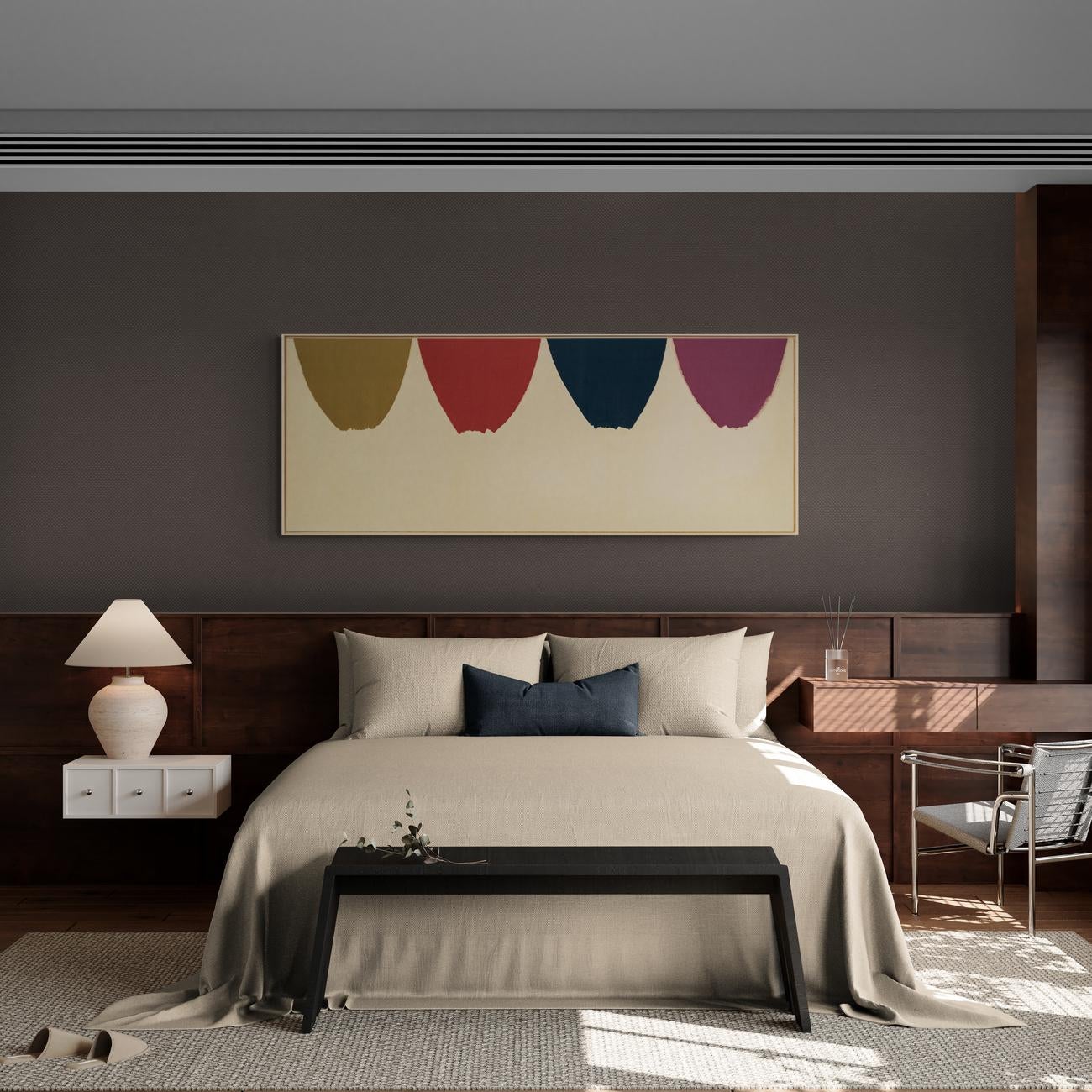 Ros Solis - kühn, modern, farbenfroh, minimalistisch, abstrakt, Acryl auf Leinwand im Angebot 8