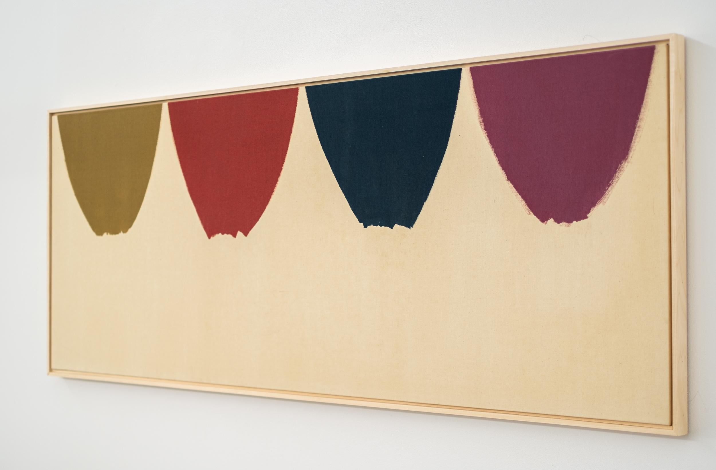 Ros Solis - kühn, modern, farbenfroh, minimalistisch, abstrakt, Acryl auf Leinwand (Abstrakt), Painting, von Milly Ristvedt