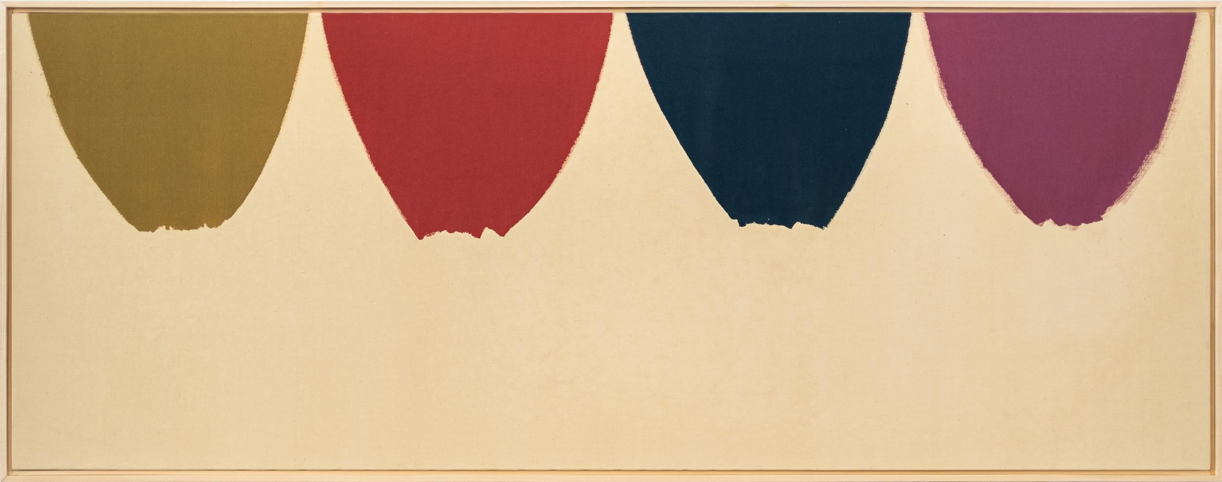 Ros Solis - kühn, modern, farbenfroh, minimalistisch, abstrakt, Acryl auf Leinwand
