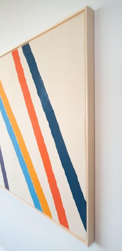 Space Mute - large, bright, colourful, gestural abstract, acrylic on canvas