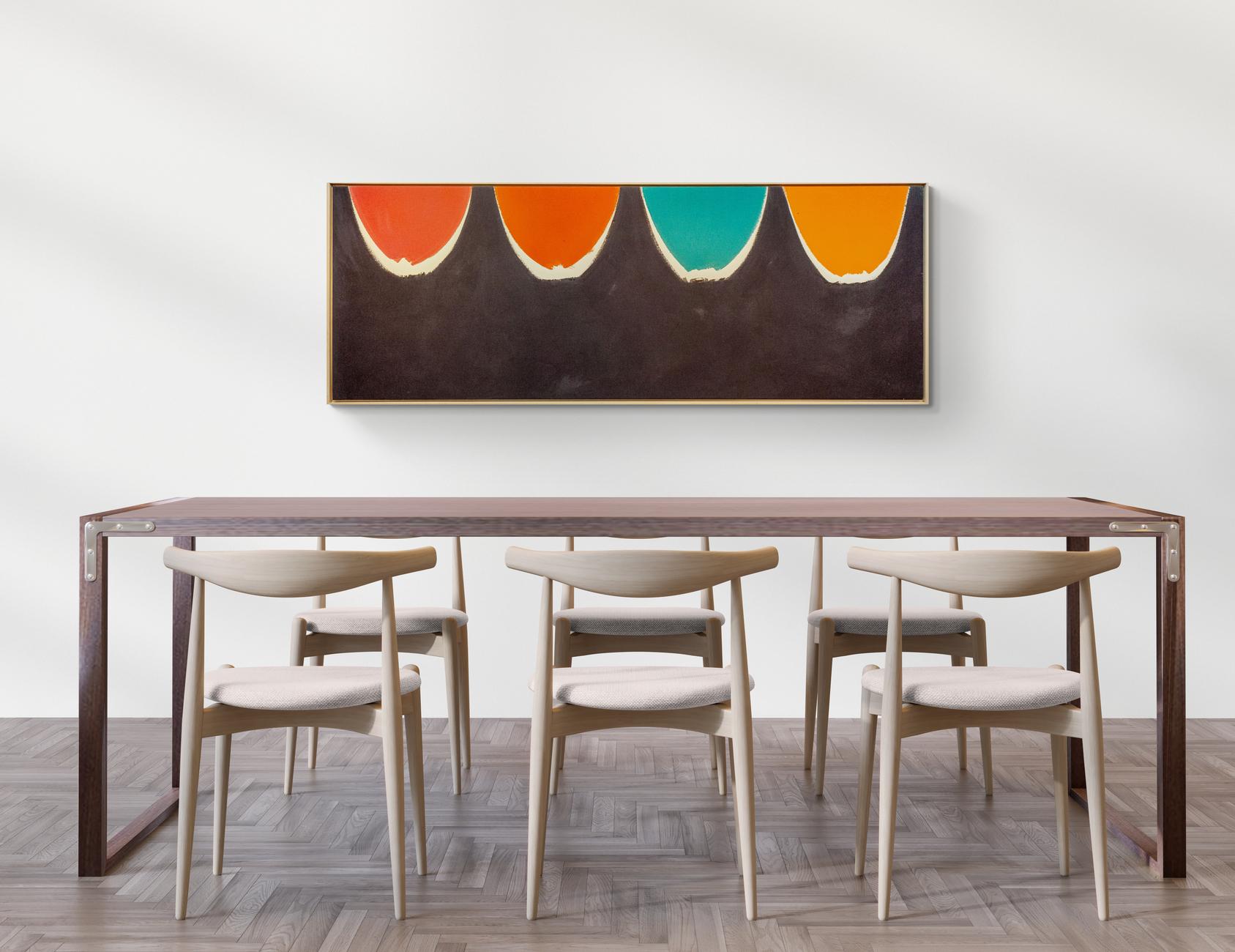 Sweet Earth - bold, modern, colorful, minimalist, abstract, acrylic on canvas For Sale 4