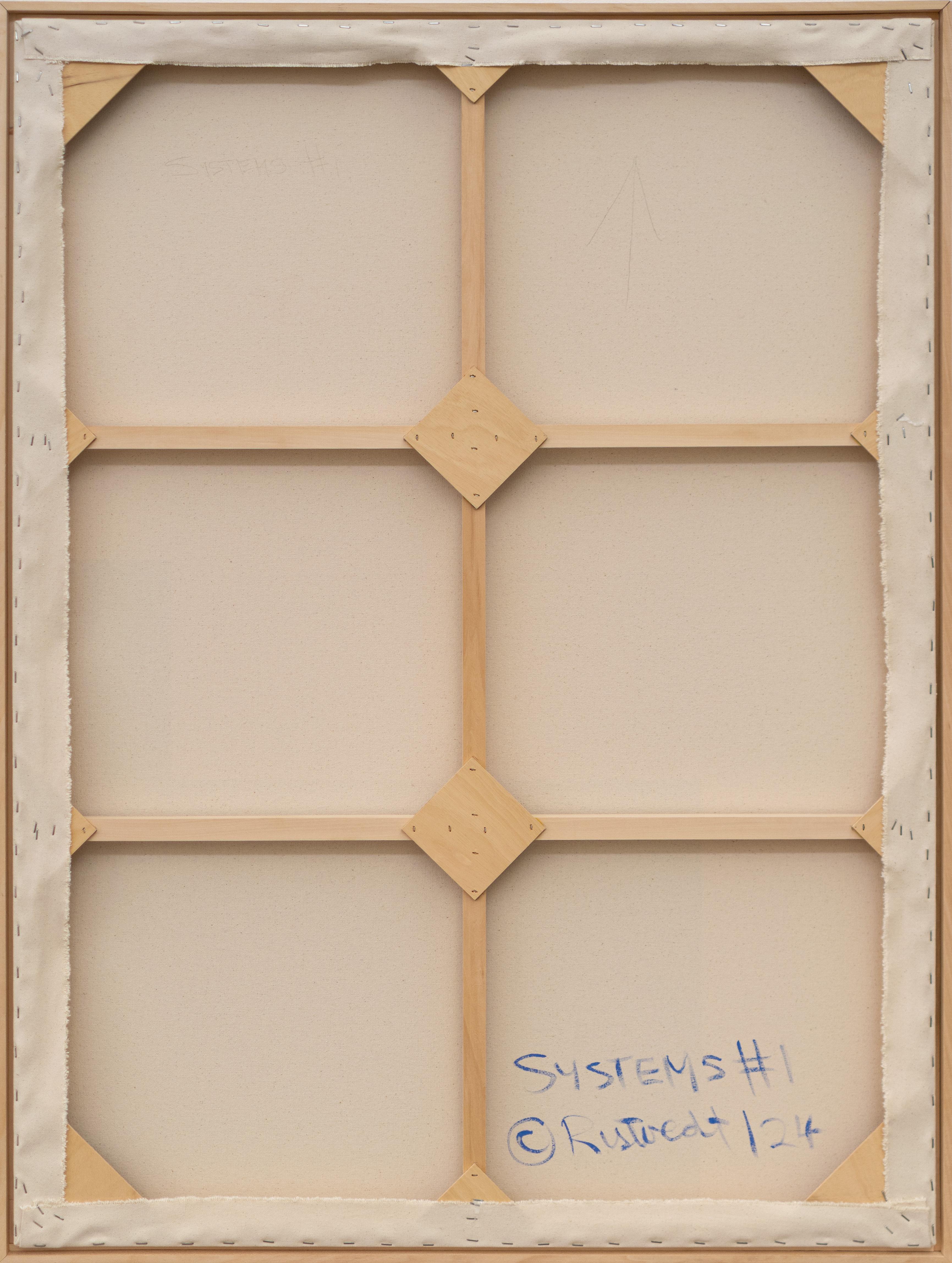Sistemas #1 - moderno, contemporáneo, abstracto, acrílico sobre lienzo en venta 6