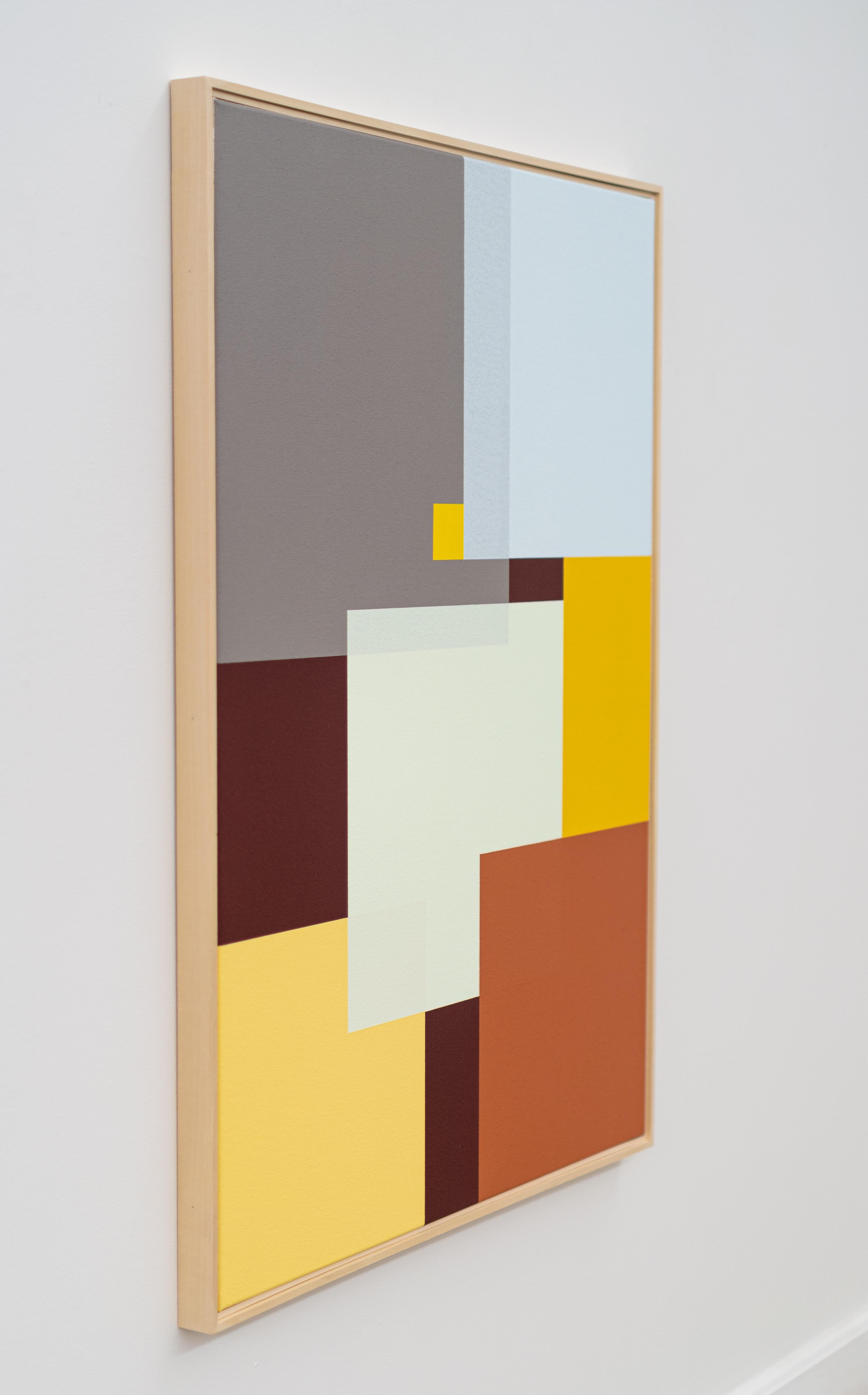Dieses zeitgenössische abstrakte Gemälde von Milly Ristvedt ist in geometrischen Formen gehalten.

Die Kraft der reinen Farbe und der minimalen Form wird in diesem abstrakten Gemälde von Milly Ristvedt meisterhaft dargestellt.
Seit mehr als sechs