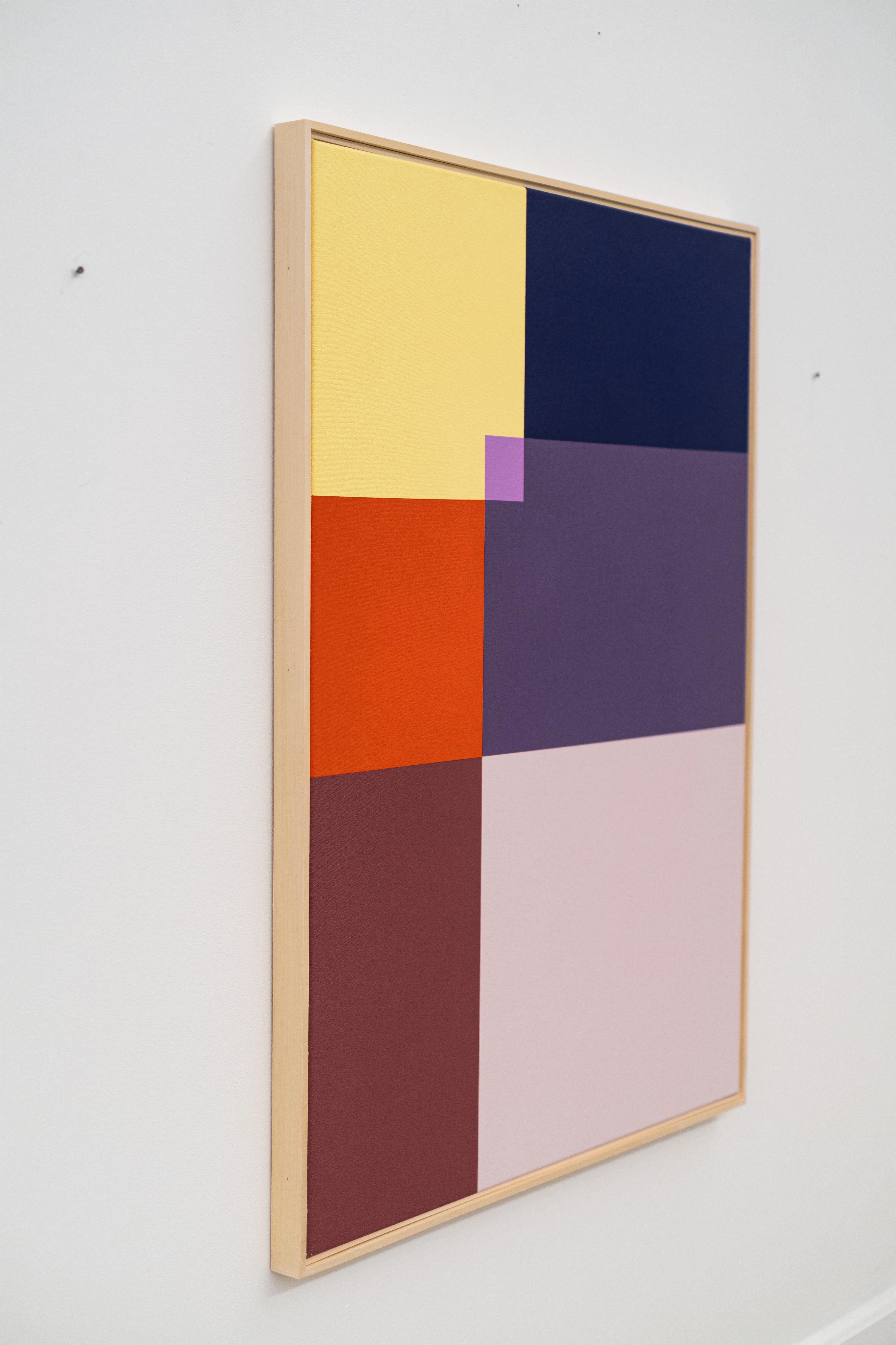 Sistemas #4 - moderno, contemporáneo, abstracto, acrílico sobre lienzo - Painting Abstracto de Milly Ristvedt