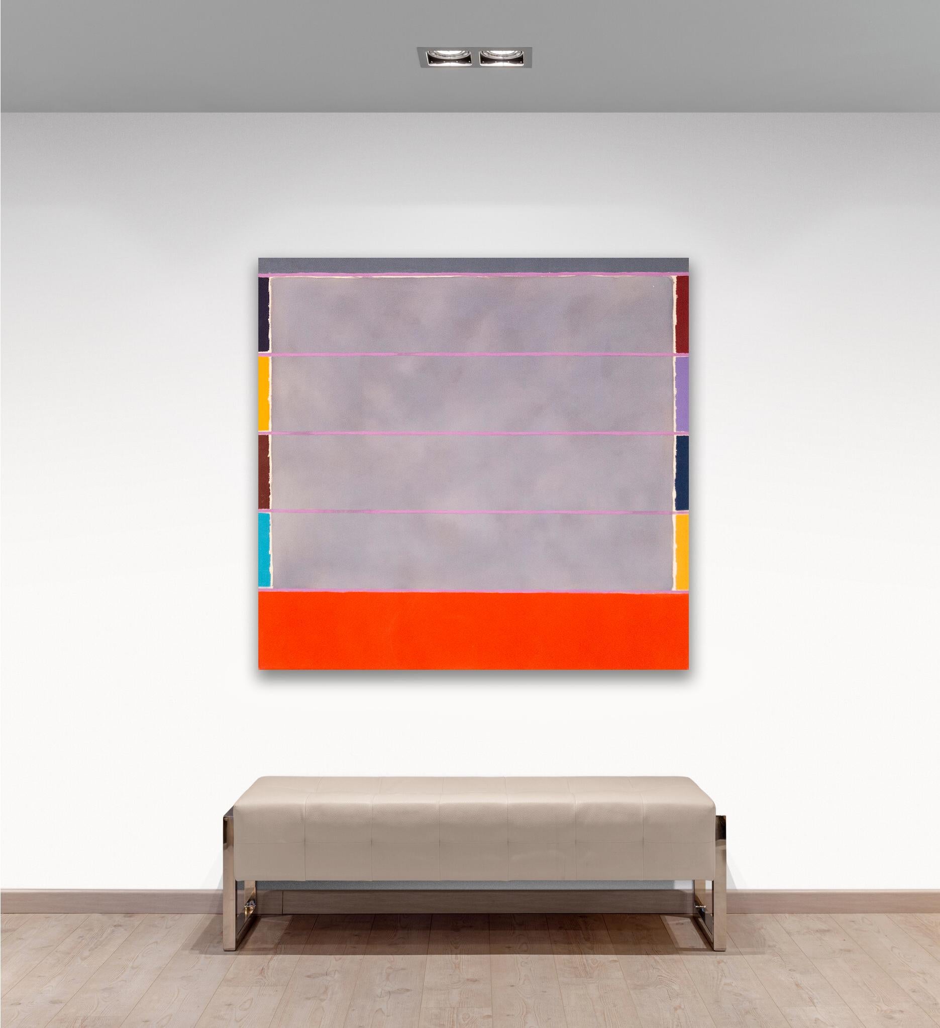Melodía para Duke Ellington - grande, modernista, abstracto, acrílico sobre lienzo en venta 6