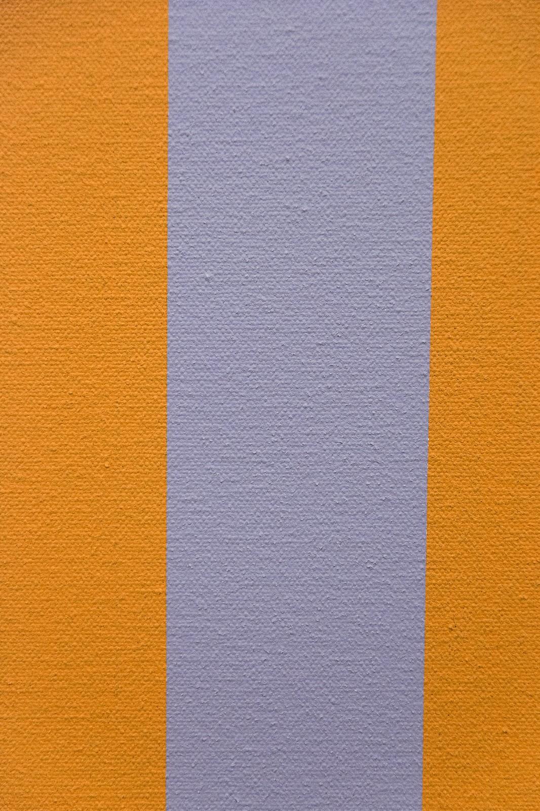 Verticality #4 - orange, grey, green, geometric abstract, acrylic on canvas 1