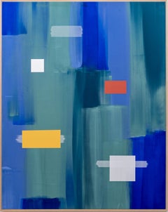 Acqua, Ghiaccio + Hotspot - moderno, contemporaneo, astratto, acrilico su tela