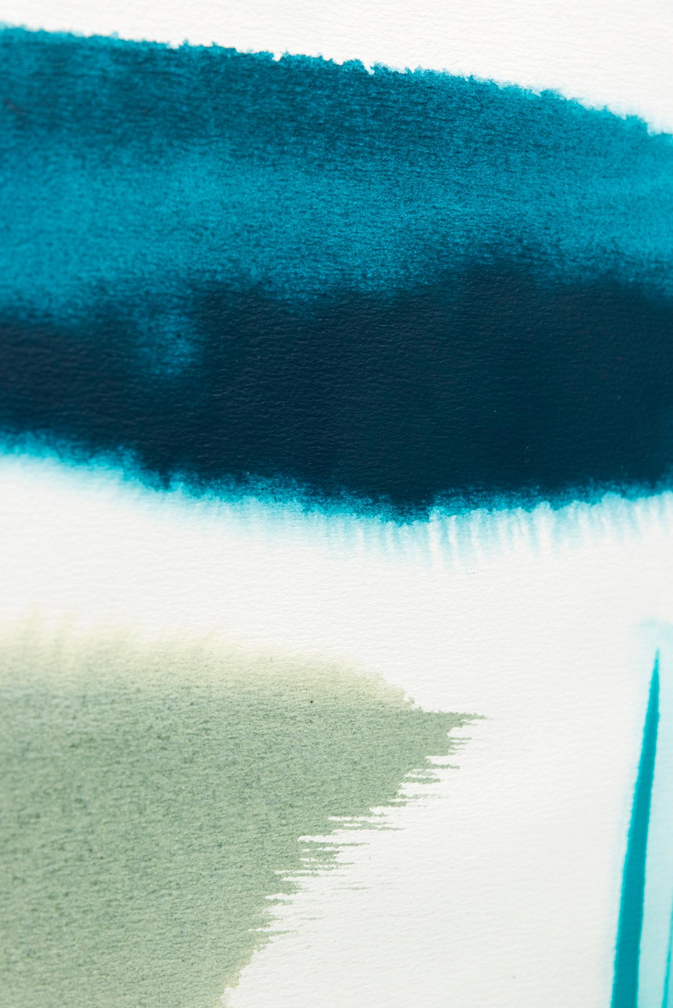Western Sky Emma Lake (Diptych) - contemporary, abstract, acrylic on paper For Sale 7
