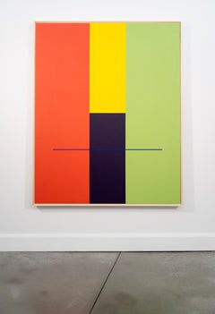 What We Need - large, bright, colourful, geometric abstract acrylic on canvas