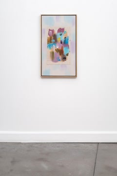 Winter Cover Abstract Painting, Acrylic on Canvas, 1990s, New, vertical