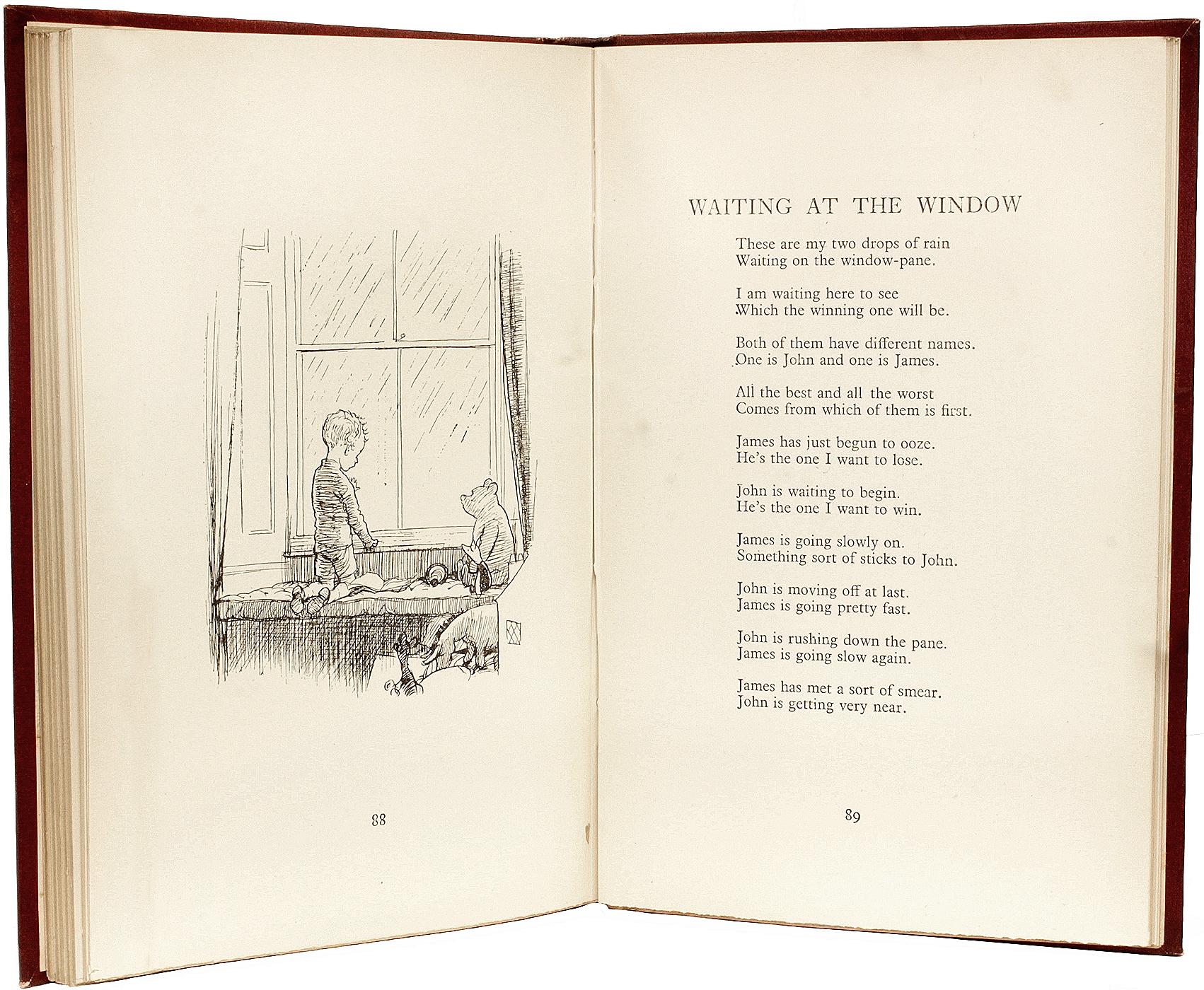 MILNE, A.A. MILNE. Ahora somos seis 1927 - PRIMERA EDICIÓN - FIRMADO POR MILNE & SHEPHARD Cuero en venta