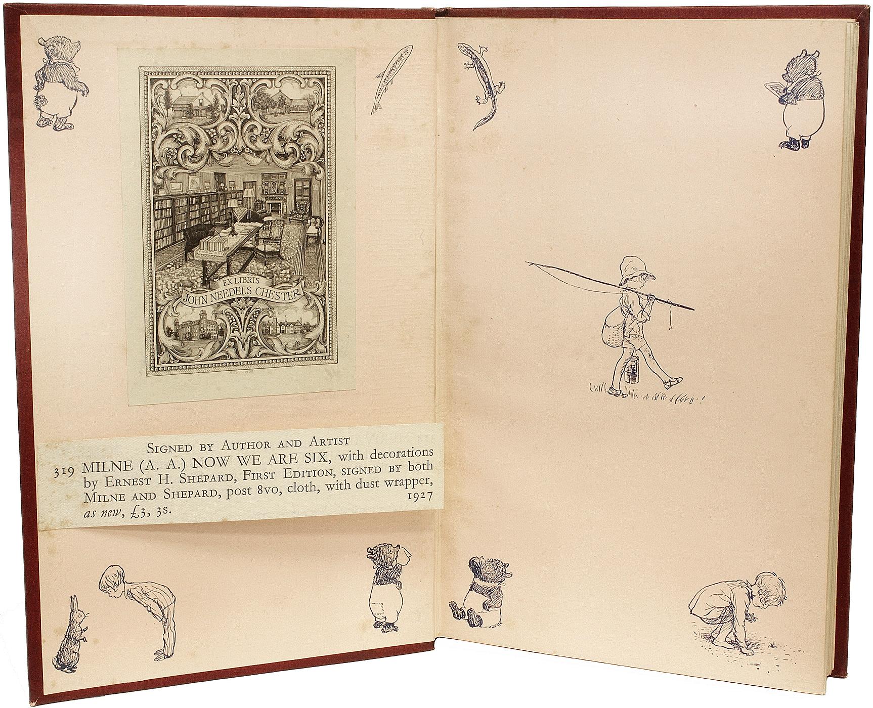 MILNE, A.A. MILNE. Ahora somos seis 1927 - PRIMERA EDICIÓN - FIRMADO POR MILNE & SHEPHARD en venta 2