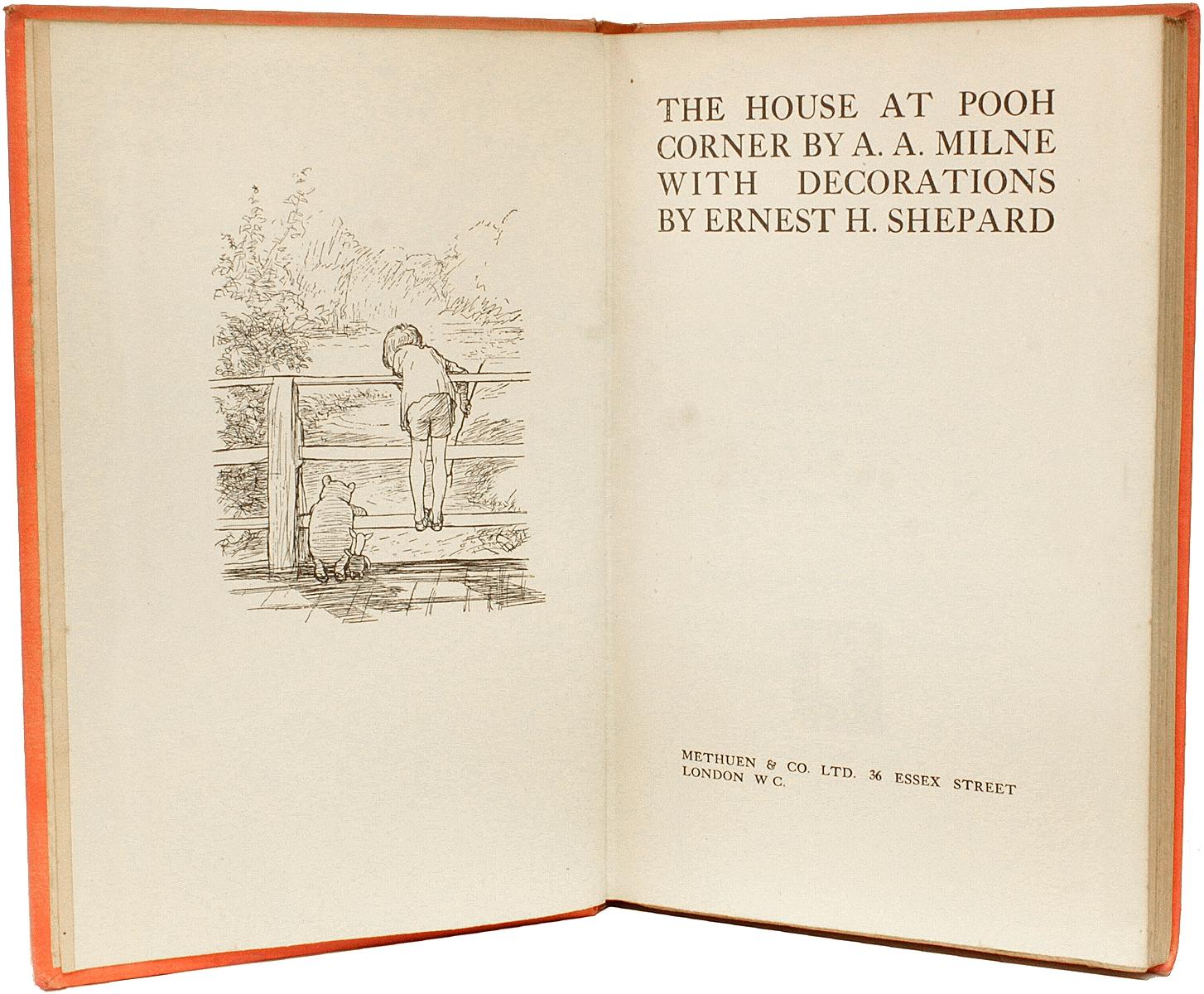 Milne, A. A. the House at Pooh Corner, '1928, First Edition' In Good Condition In Hillsborough, NJ
