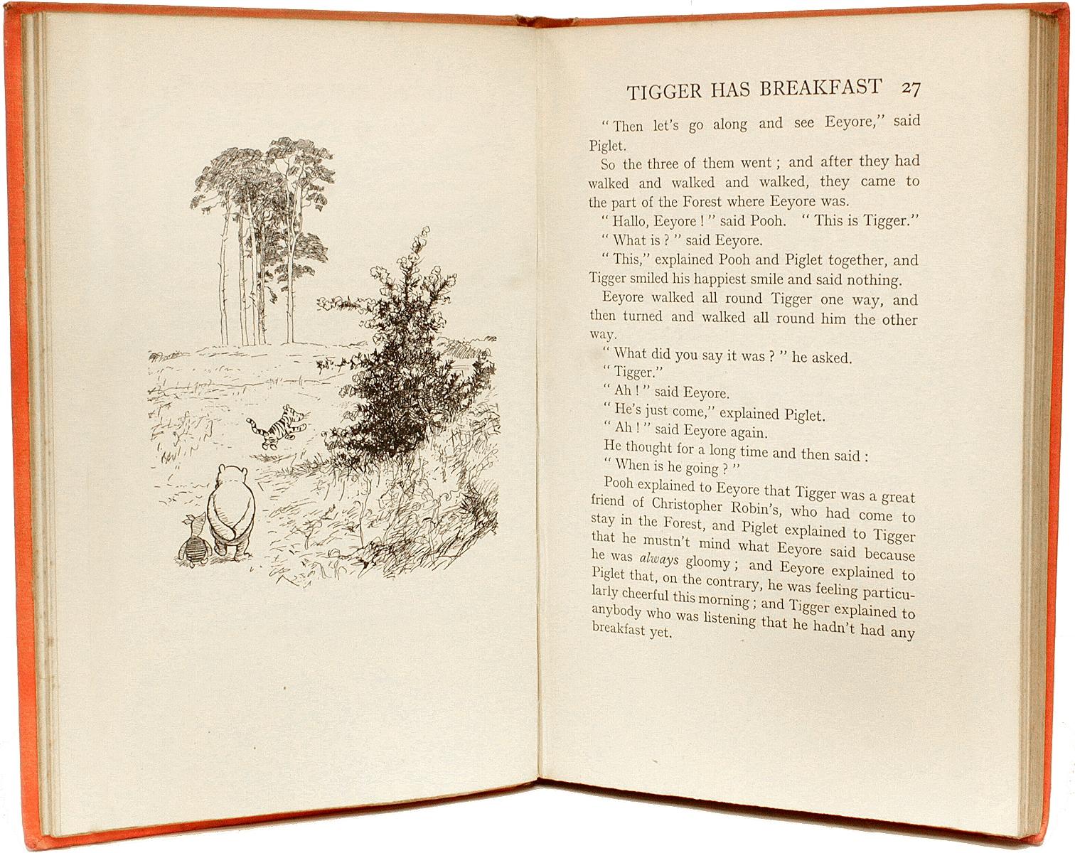 Early 20th Century Milne, A. A. the House at Pooh Corner, '1928, First Edition'