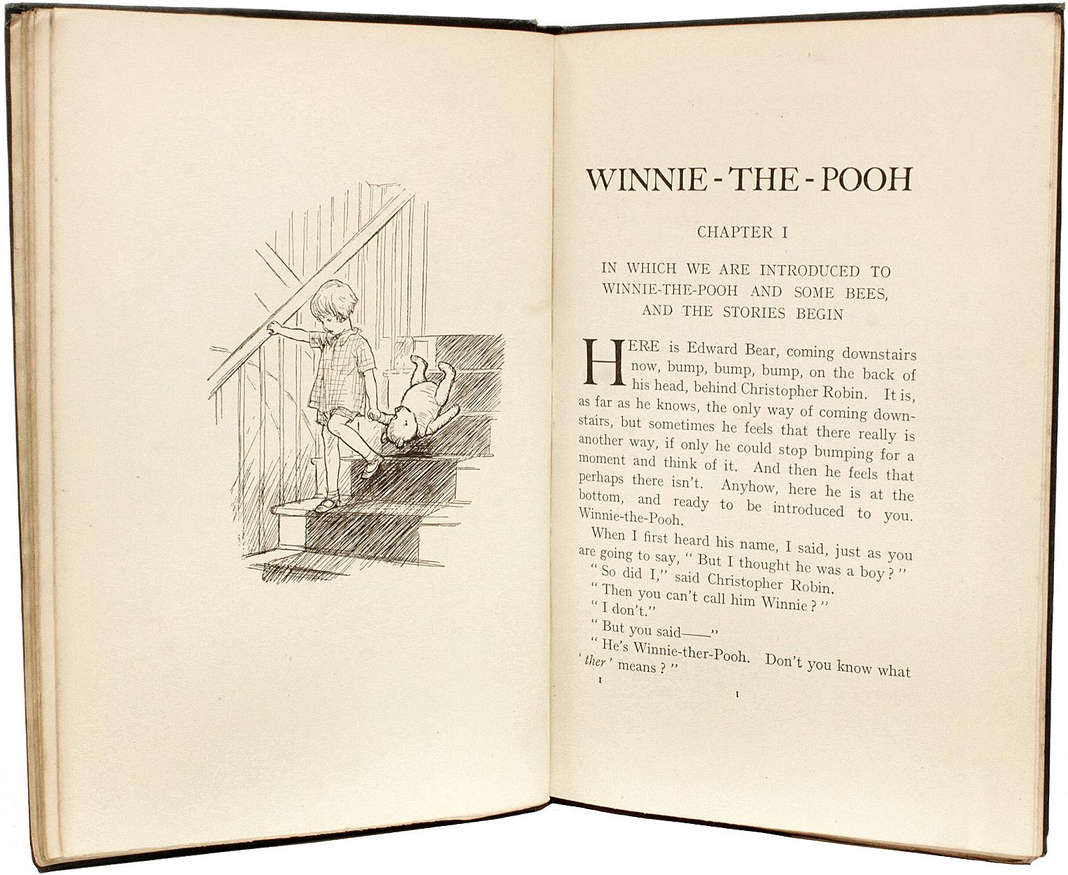 Milne, a. a. Winnie the Pooh, 1926, First Edition, First Printing In Good Condition In Hillsborough, NJ