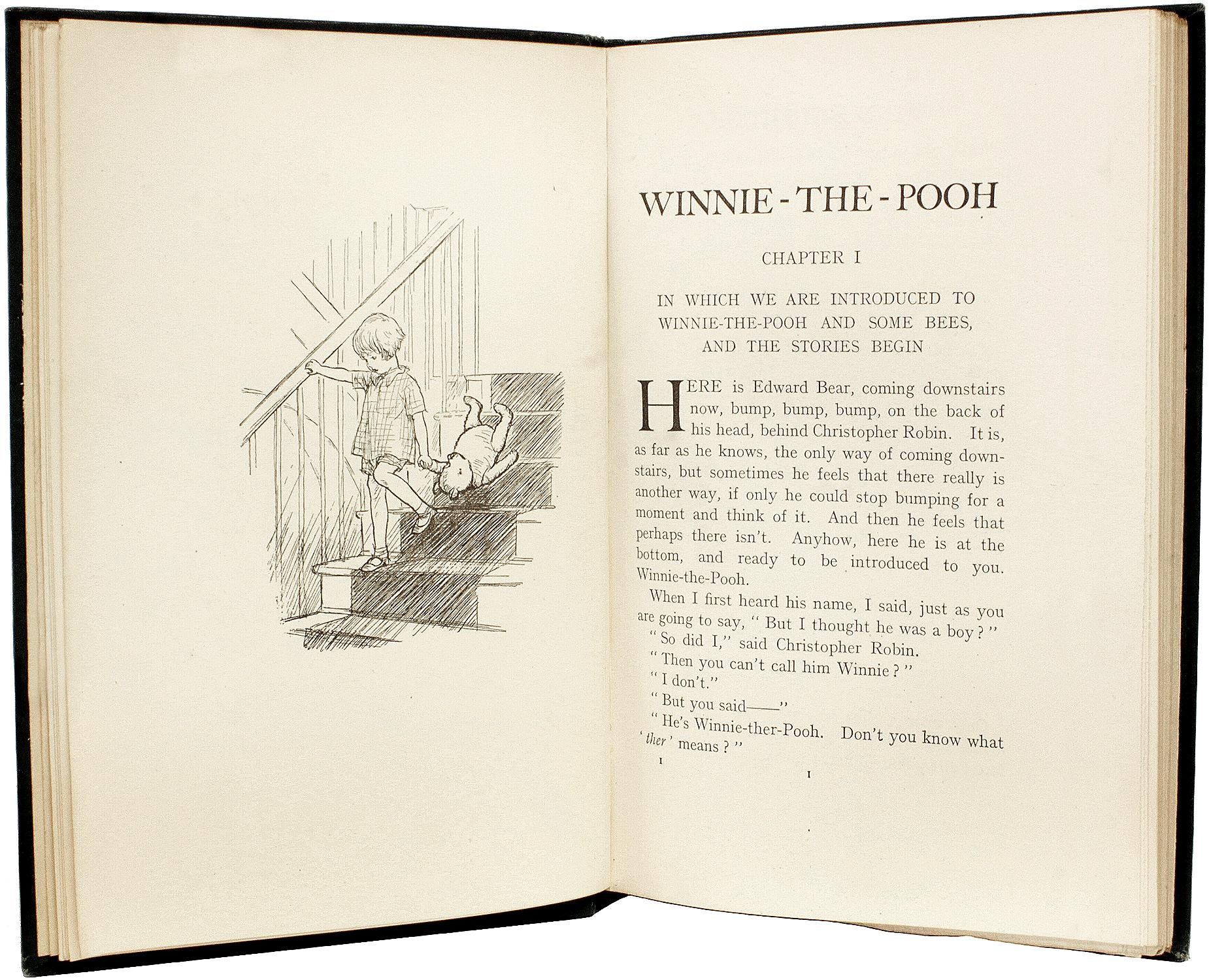 British MILNE, A. A.. Winnie The Pooh. (1926 - FIRST EDITION - FIRST PRINTING) For Sale