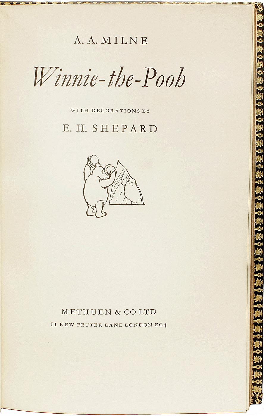 Britannico A.A. MILNE. Winnie The Pooh. IN UNA BELLA RILEGATURA EXTRA DORATA! in vendita