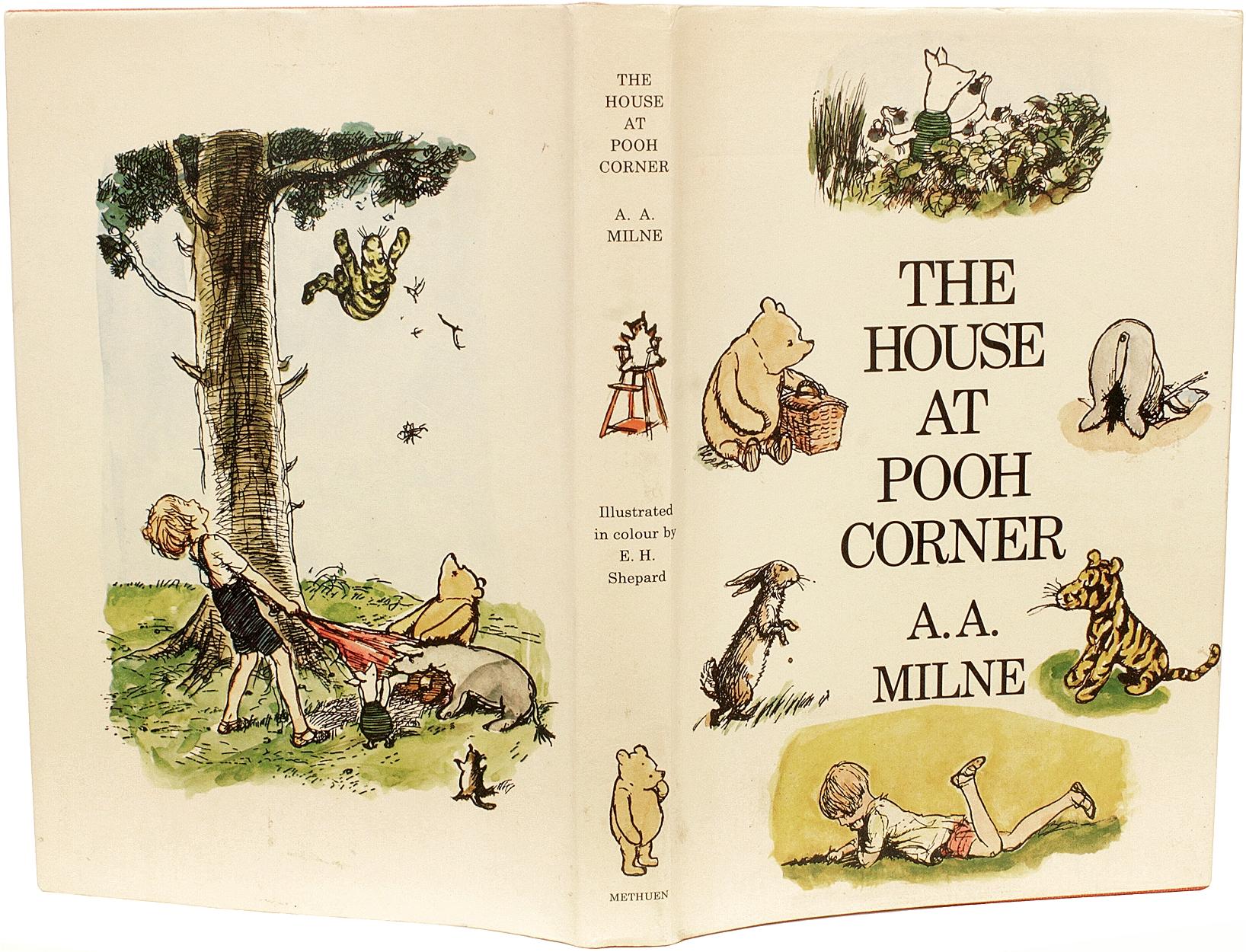 Late 20th Century MILNE, House At Pooh Corner, 1ST COLOR ED INSCRIBED BY CHRISTOPHER 'ROBIN' MILNE