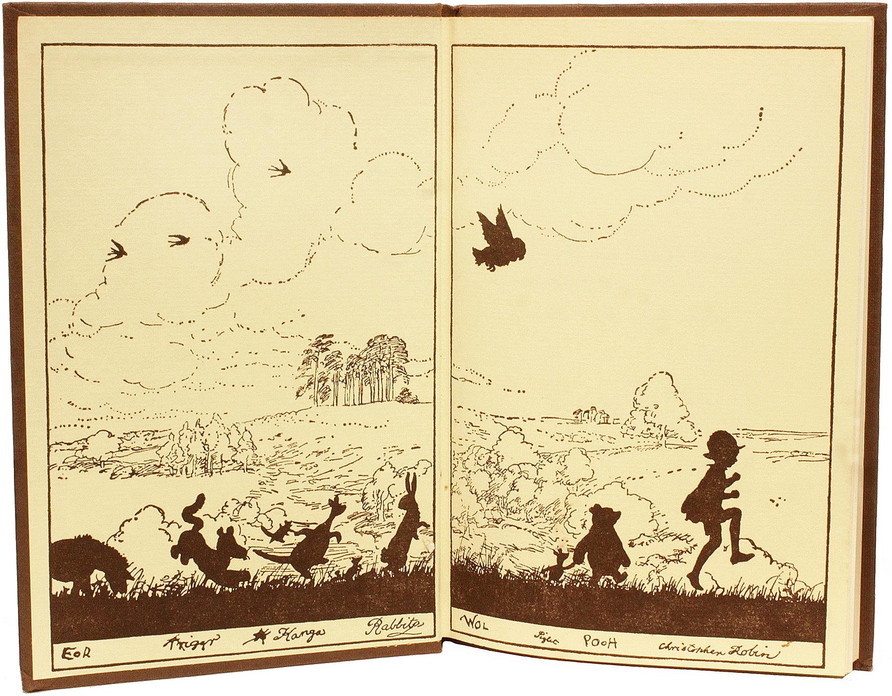 MILNE. The 4 Winnie The Pooh books EACH INSCRIBED BY CHRISTOPHER (ROBIN) MILNE ! For Sale 3