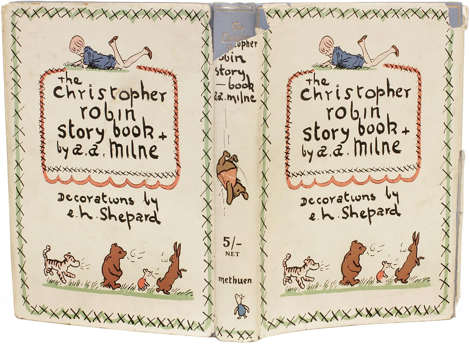 British Milne, The Christopher Robin Story Book First Edition Signed by Ernest Shepard