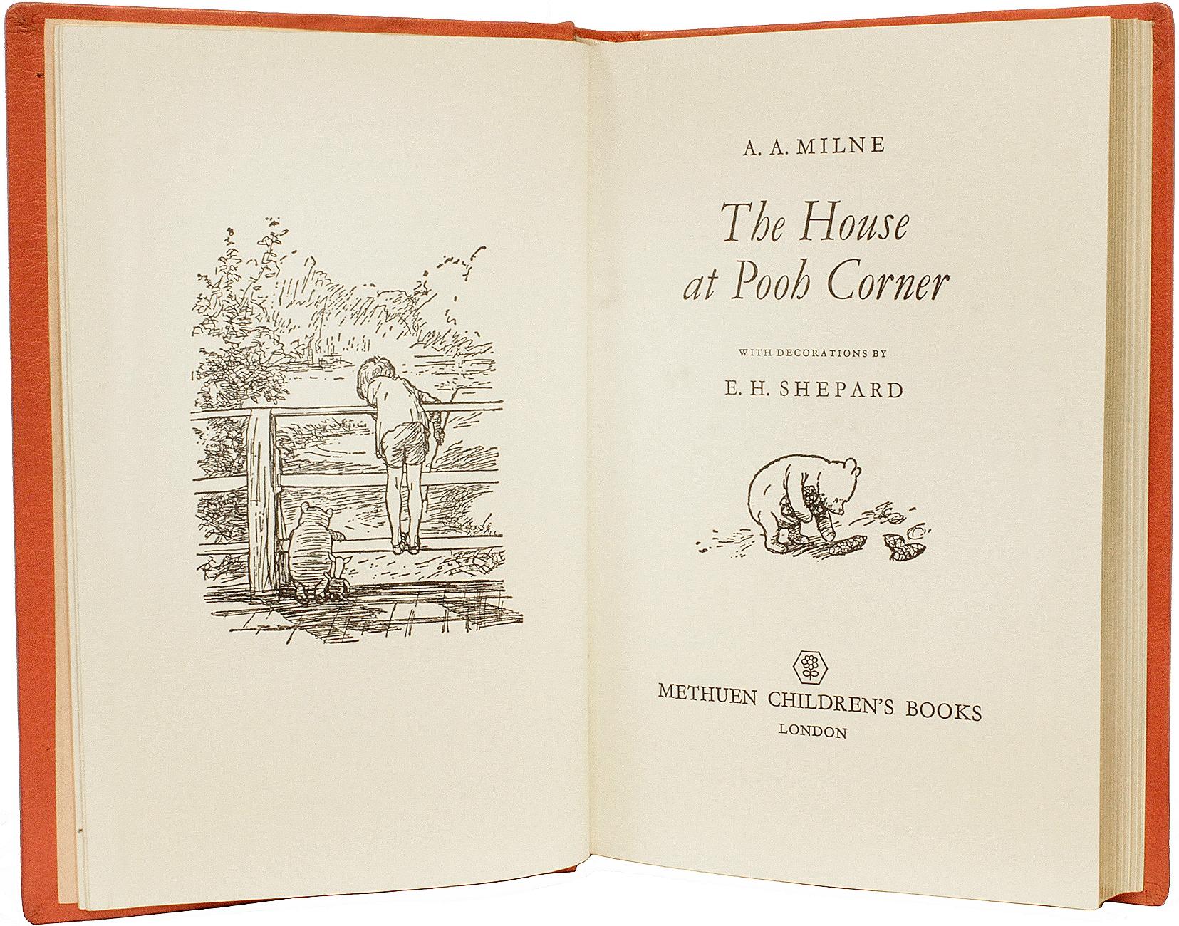 MILNE. La casa de Pooh Corner. ¡EDICIÓN LIMITADA FIRMADA POR CHRISTOPHER MILNE ! en Bueno estado para la venta en Hillsborough, NJ